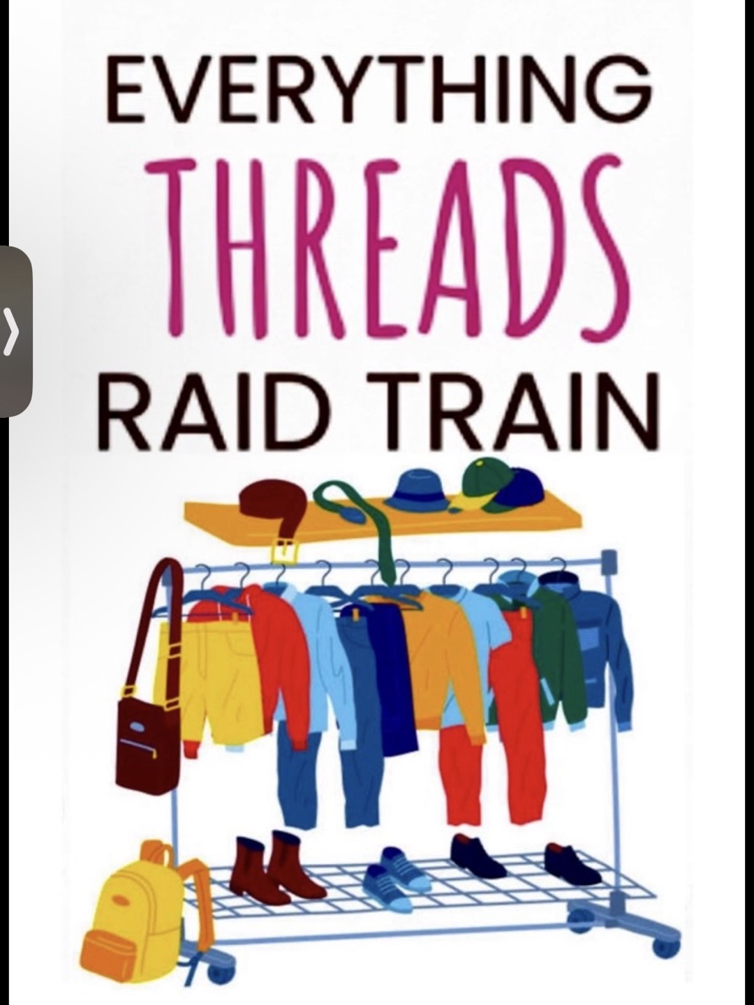 Threads train, vintage , single stitch..