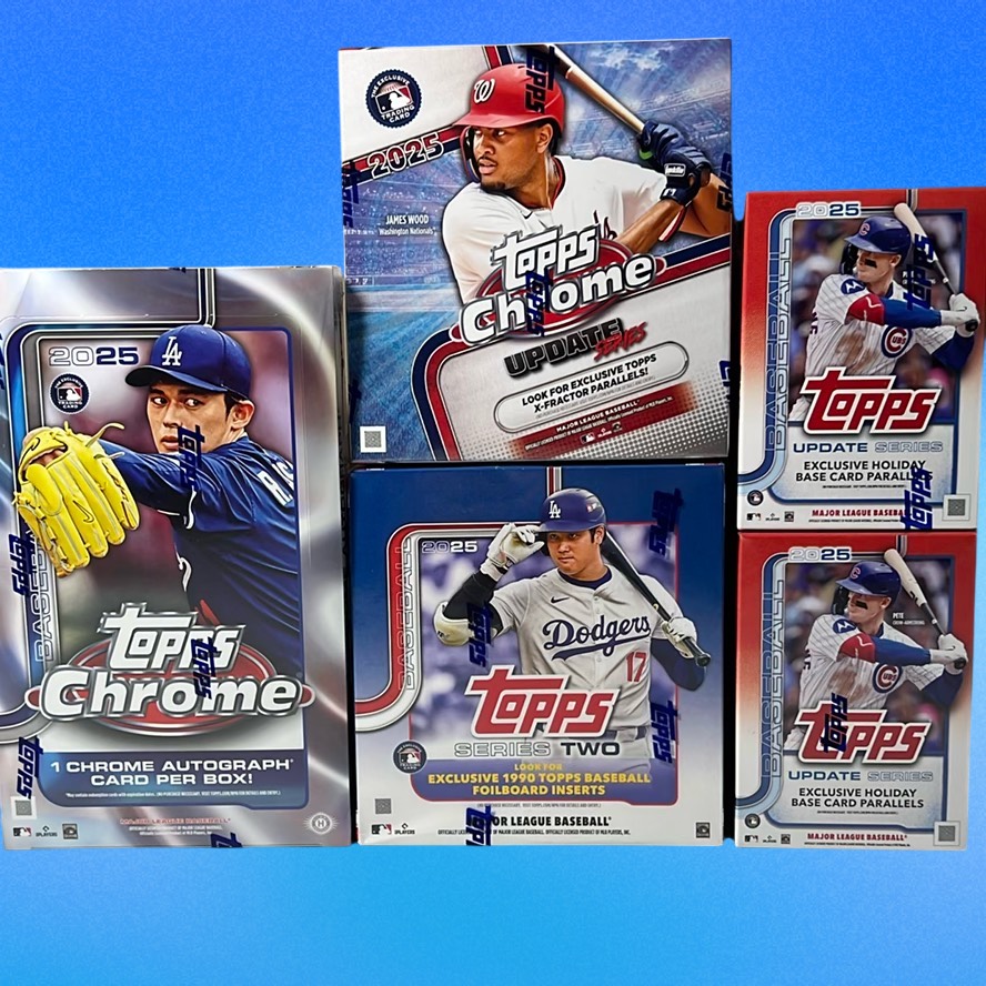 Topps Chrome The Monsters 50th ボックス 2025 Topps Baseball 5 Box Mixer Live Team Rip #1 MBB1760 (stacked