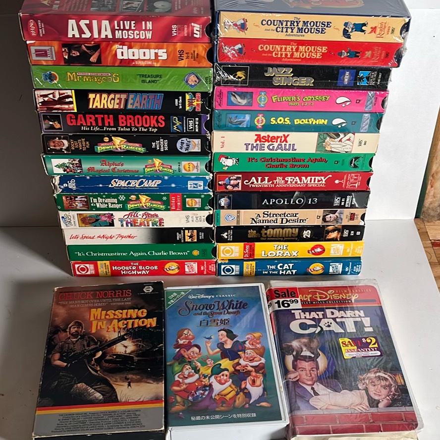 Reseller Lot Of 27 Vhs 6 Sealed