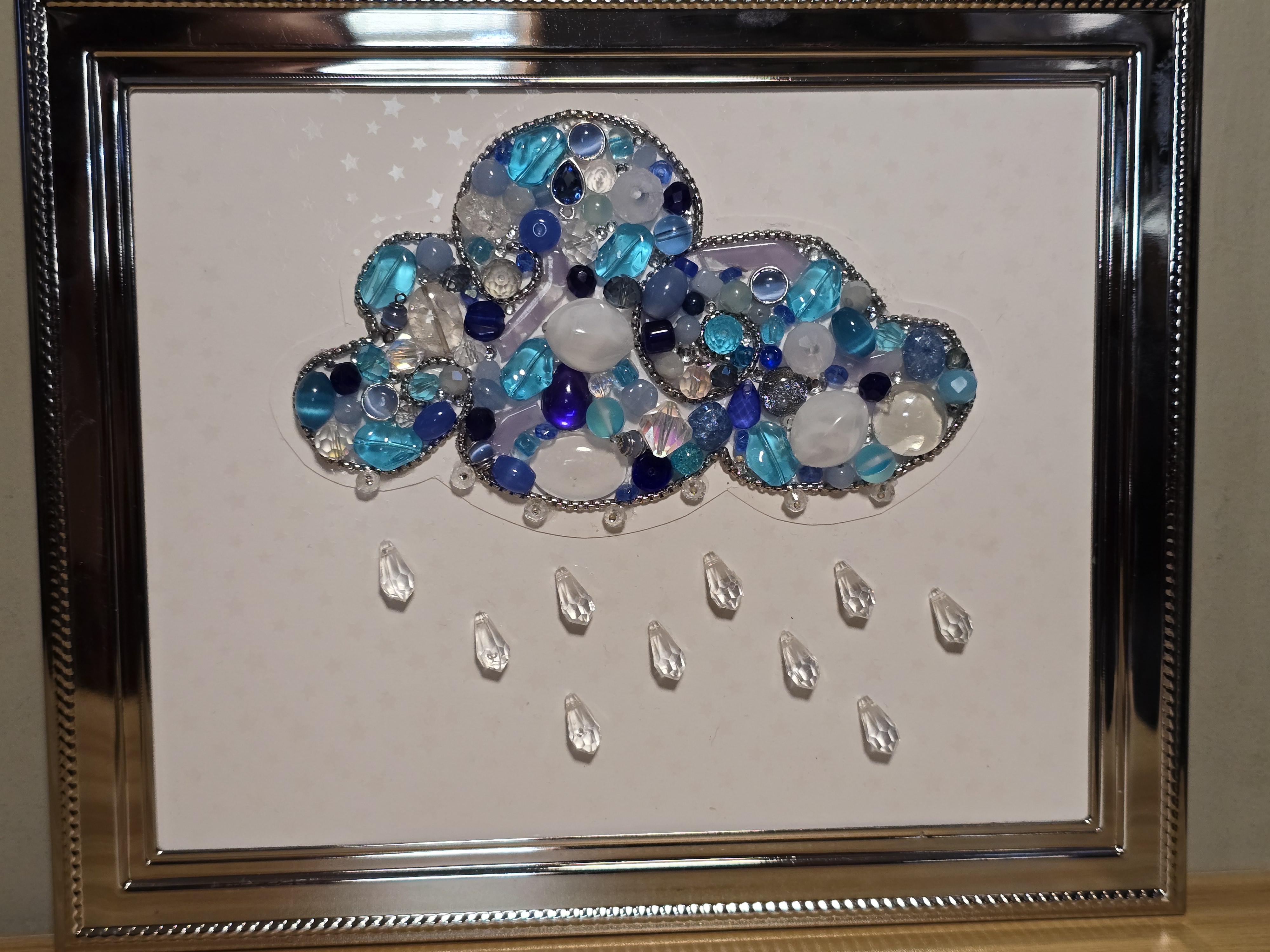 Jeweled Rain Cloud Wall Art