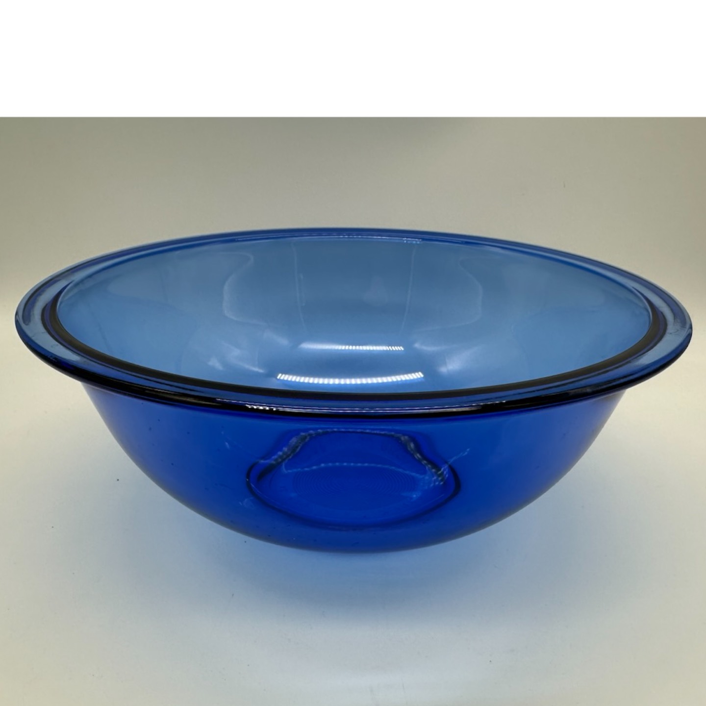 Vintage PYREX Cobalt Blue Mixing Serving Bowl #325 Glass Large 2.5L