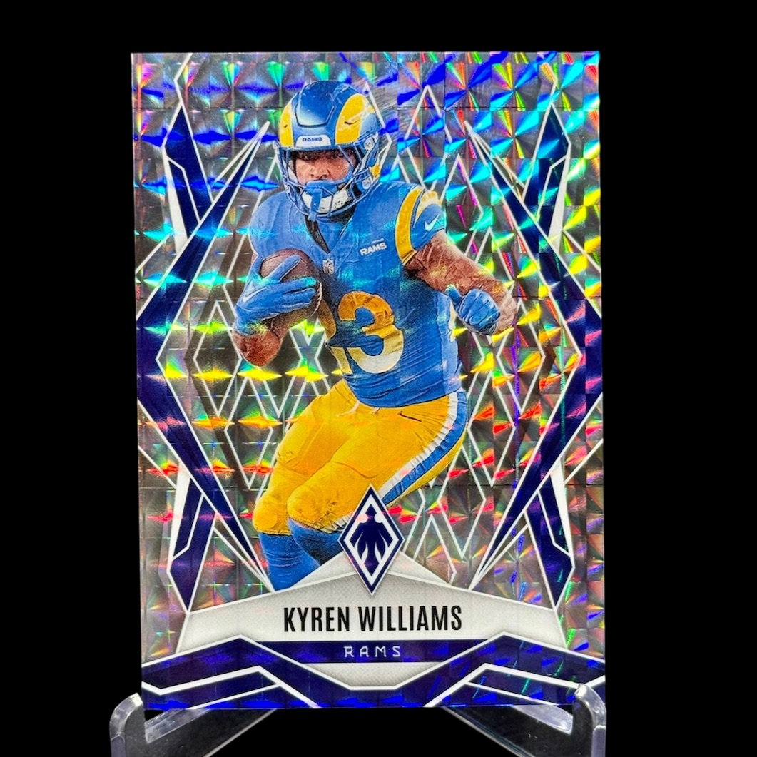 Silver Pyramids Card Kyren Williams 2025 Panini Phoenix Silver Pyramids #113 Los Angeles Rams