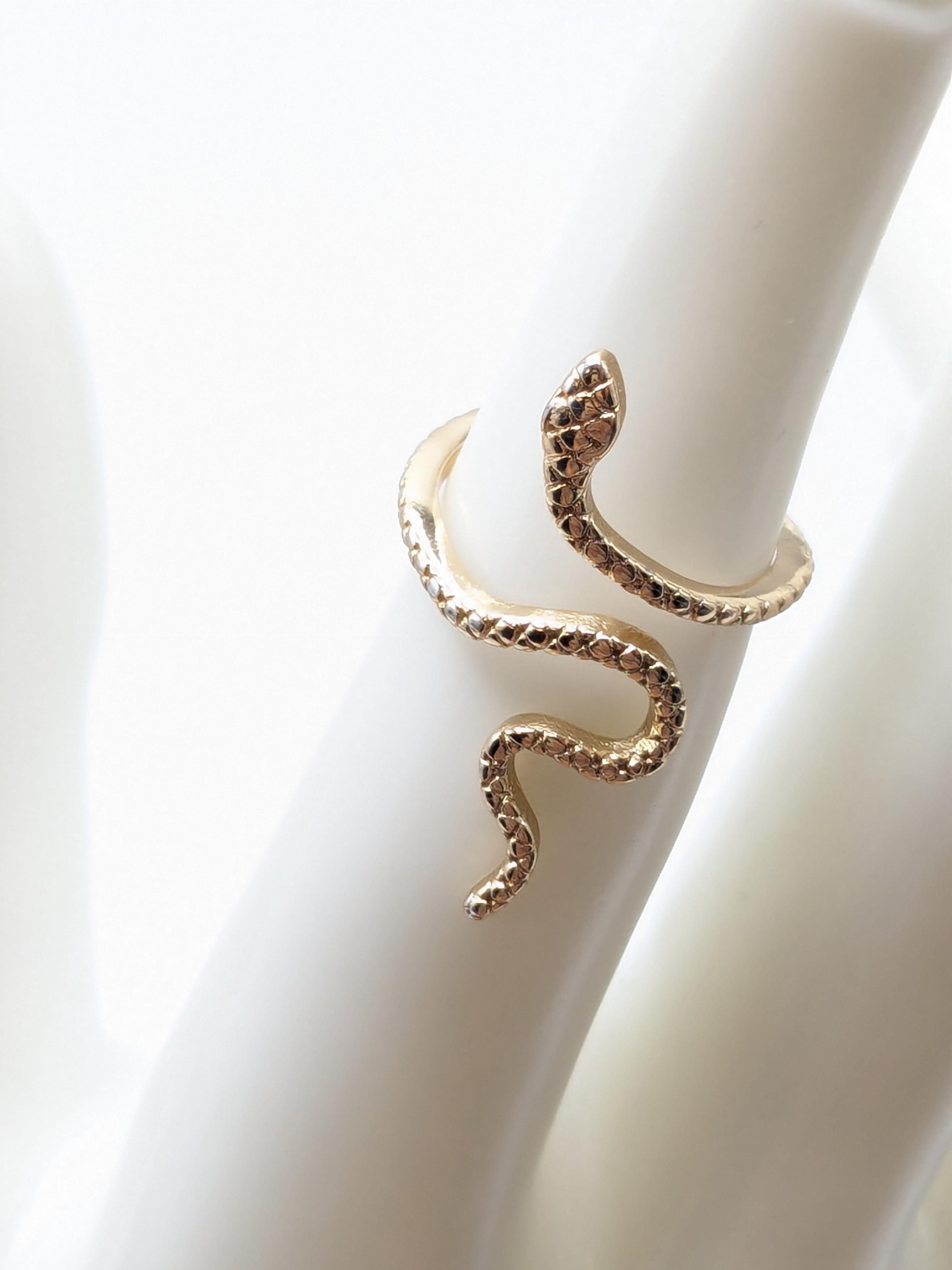 Snake Fashion Ring Gold Tone Jewelry — free download
