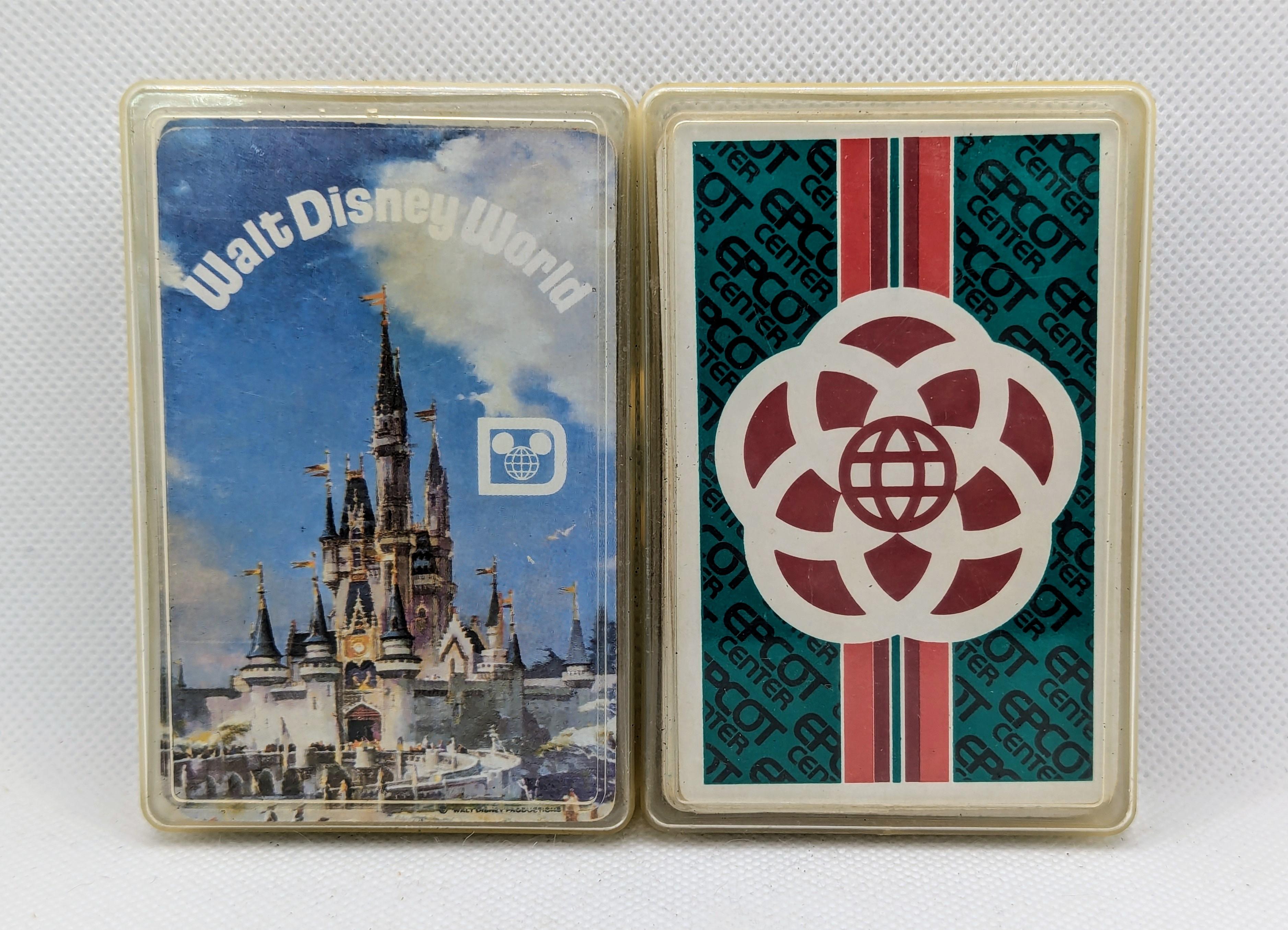 EPCOT CENTER And WALT DISNEY WORLD Vintage Playing Card Decks (2) In ...