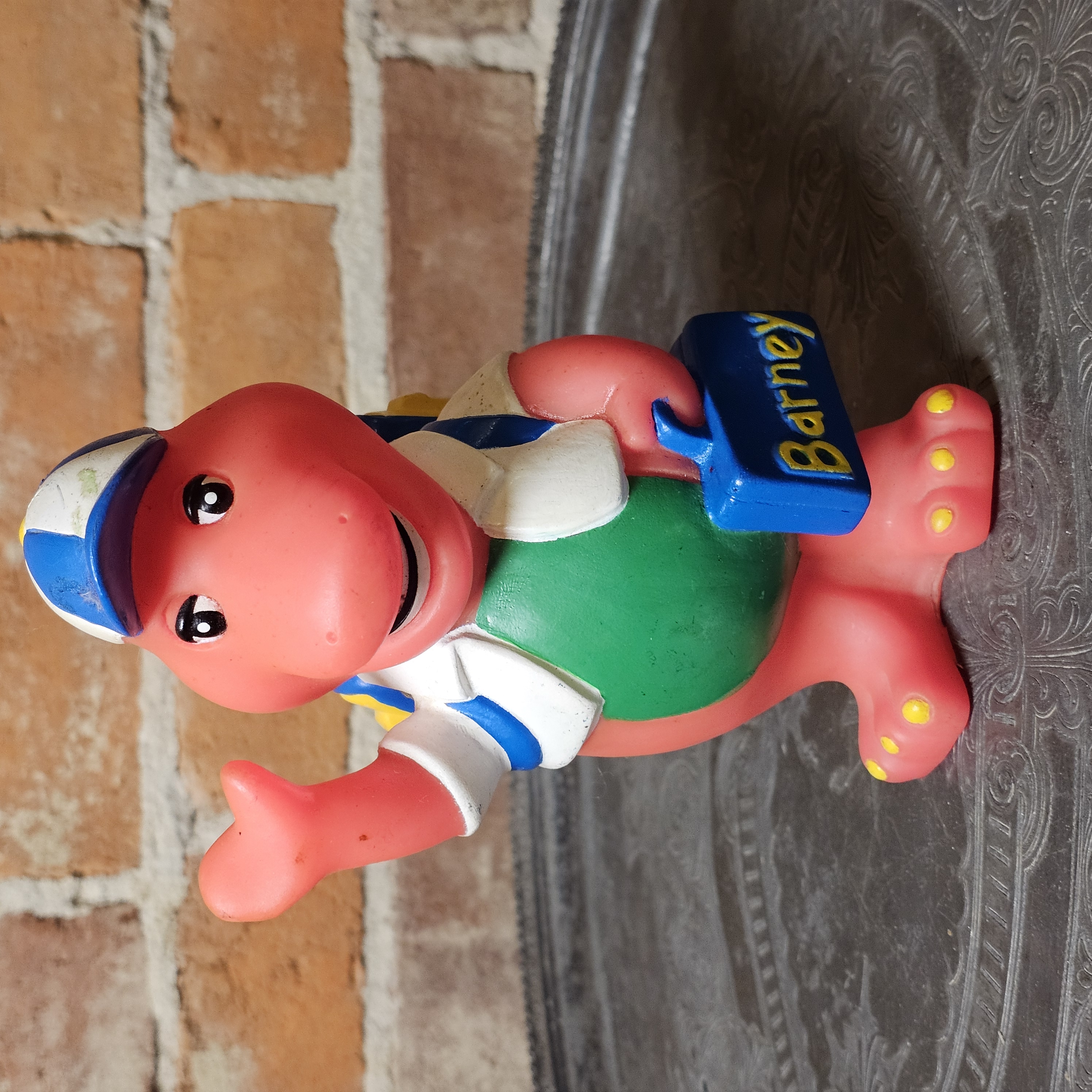 Vintage 1992 Barney the Dinosaur Back to School Rubber Coin Bank Lyons ...