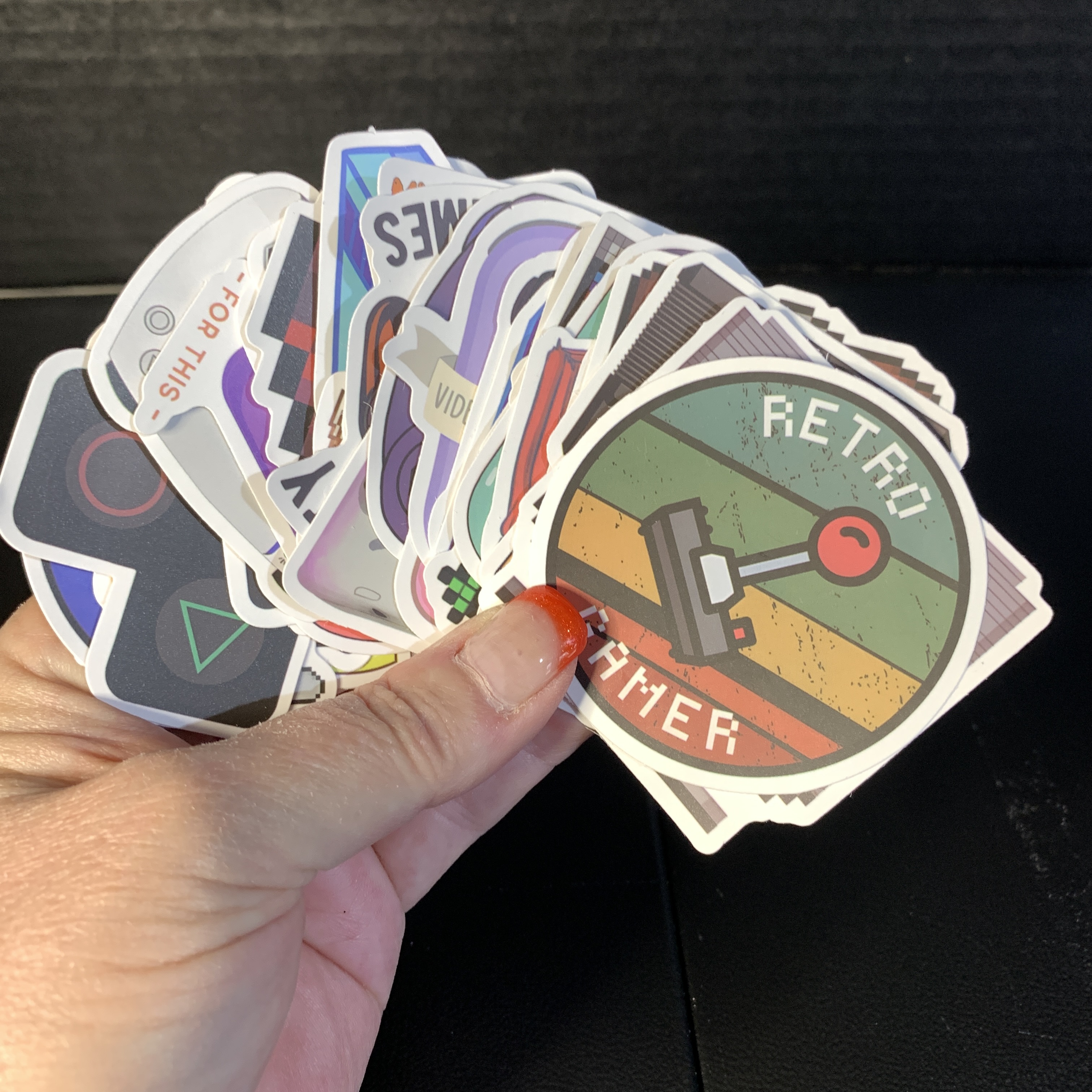 50-Gamer Themed Stickers