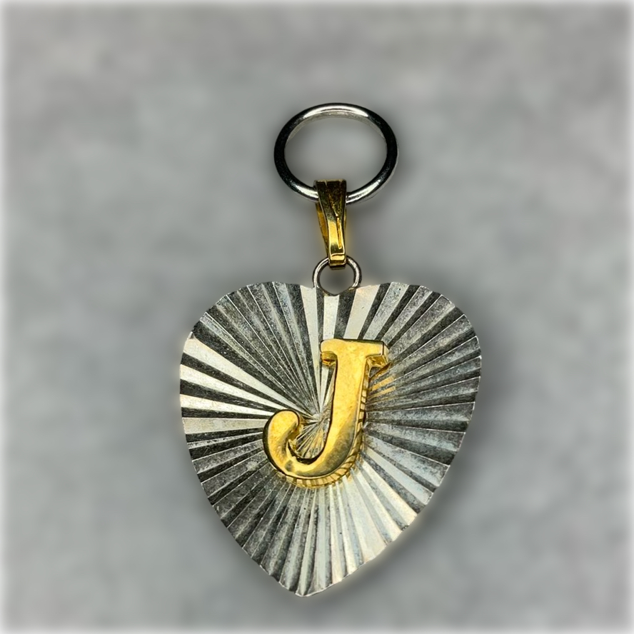 Boutons De Manchette Et épingle De Cravate Avec Lettre J Dorés - Vintage Ou Occasion
