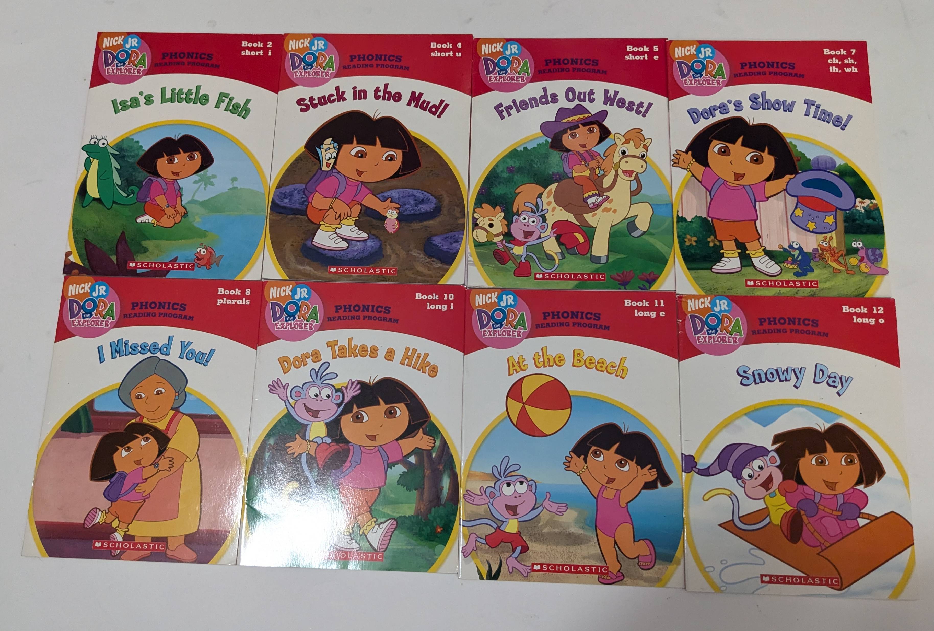 Nick Jr Dora the Explorer Phonics Reading Program 8 Book Lot - Books #2 ...