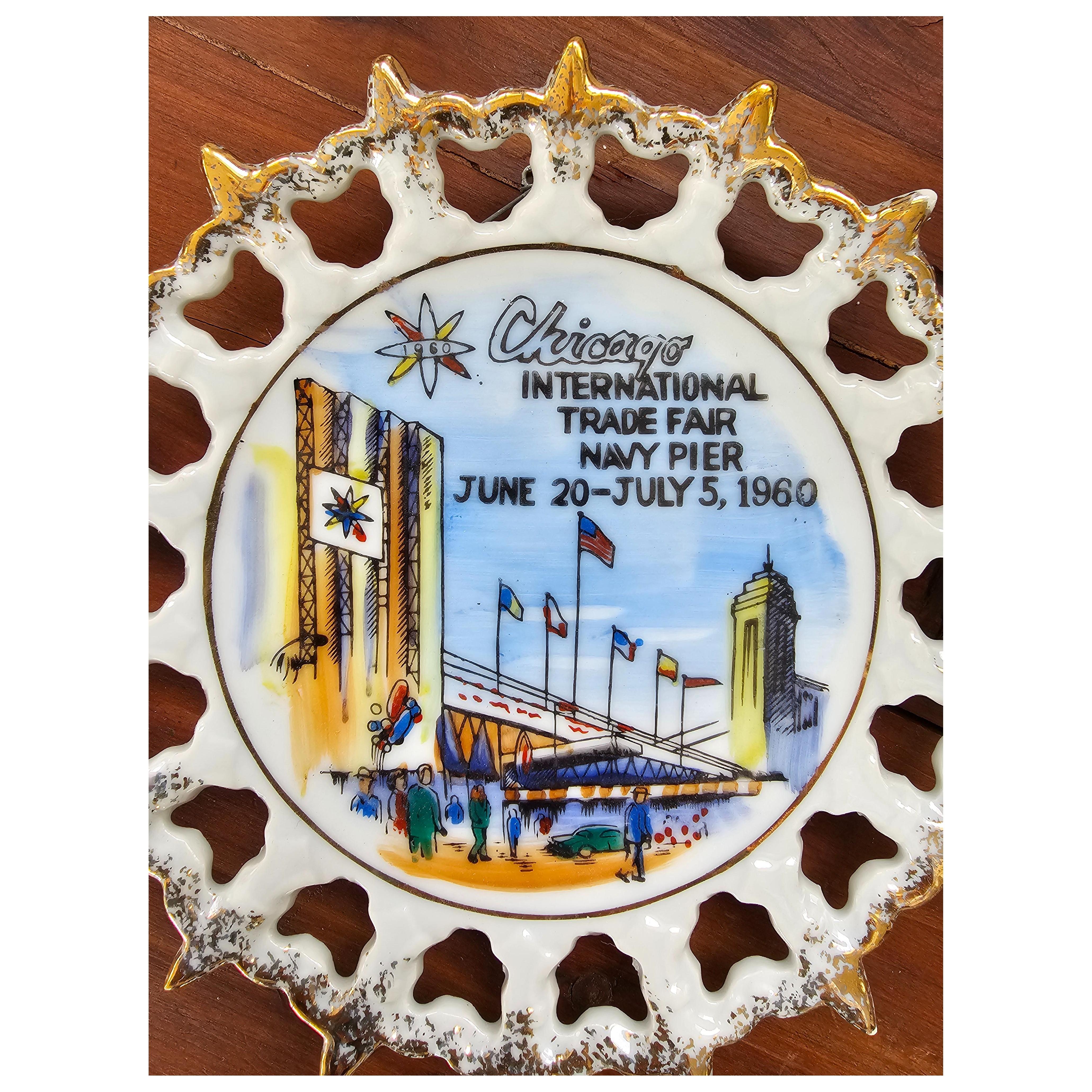 1960 Chicago International Trade Fair Commemorative Plate