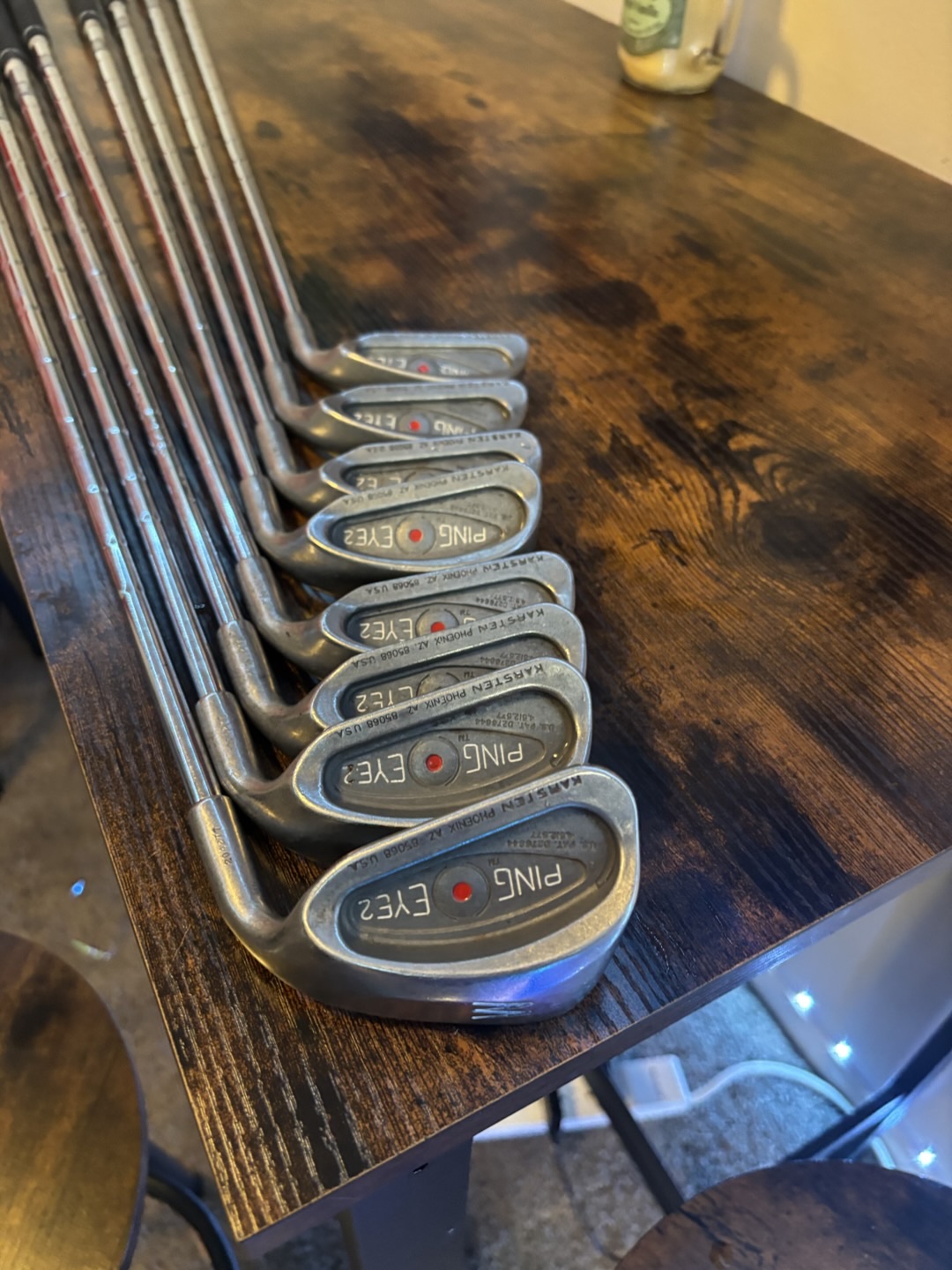 PING EYE2 Iron Set 8pcs 3-PW ZZ LITE Steel Red Dot all Matching