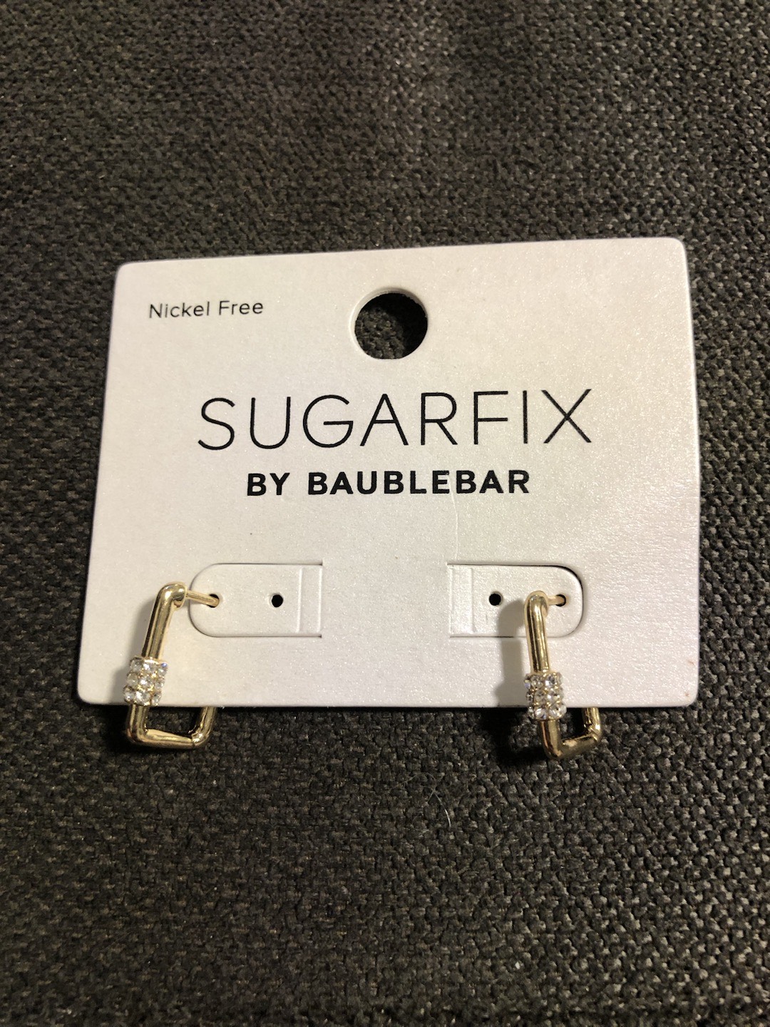 BAUBLEBAR Olympia Pavé Textured Huggie Hoop Earrings In Gold Tone - Foto 3