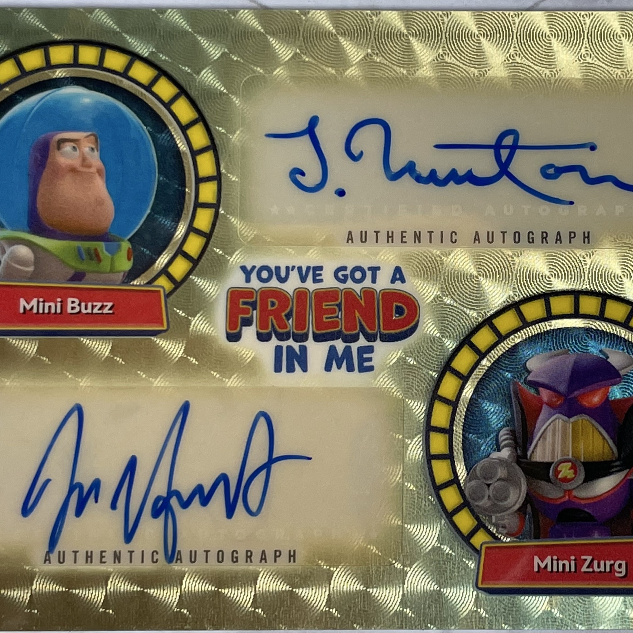 topps 2025 トイストーリー 30枚限定サイン　ミニバズ　ミニザーク 2025 Topps Toy Story 30Y Mini Buzz Mini Zurg Dual Auto 1/1