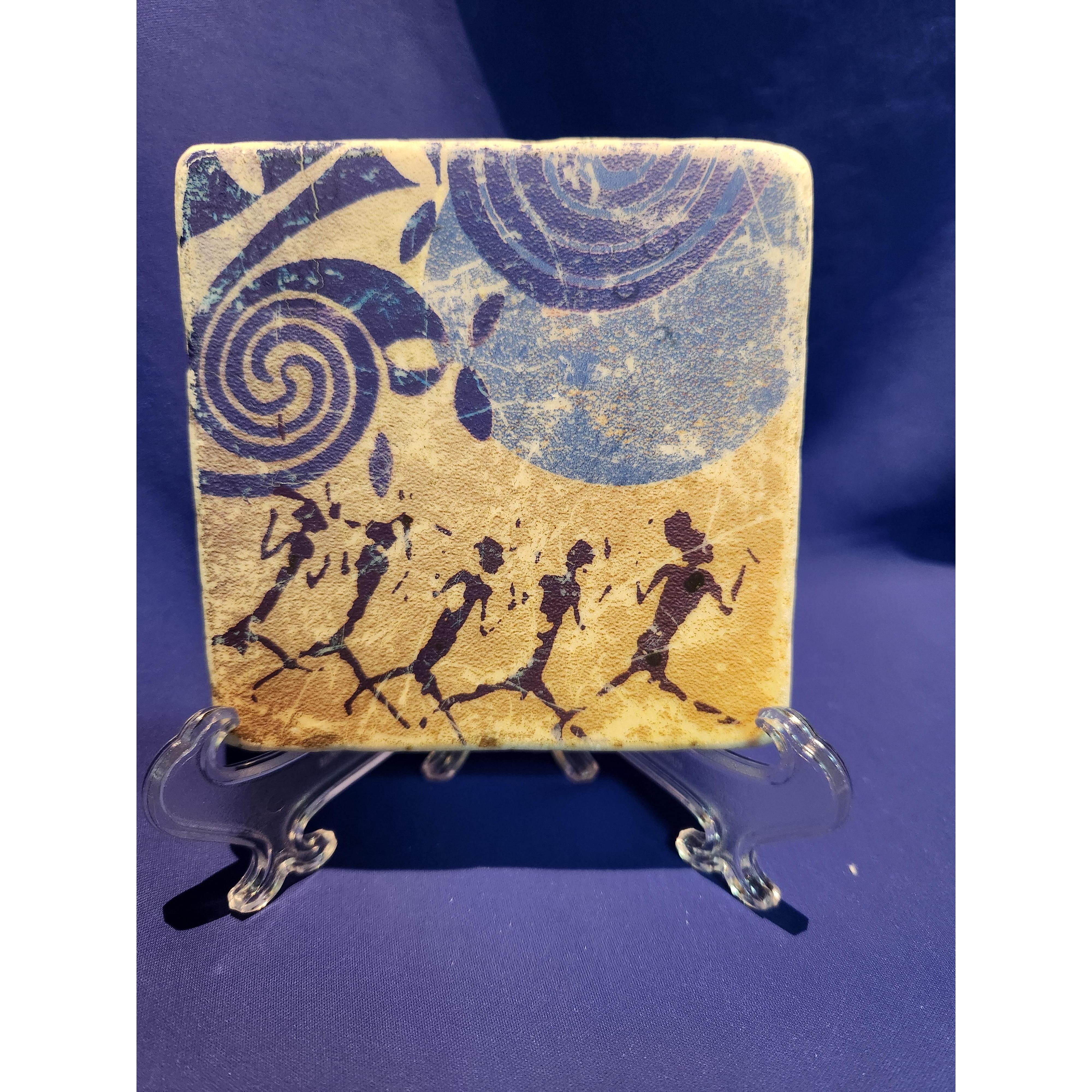 Primitive Tile Primitive Art Design Tile - signed 2006