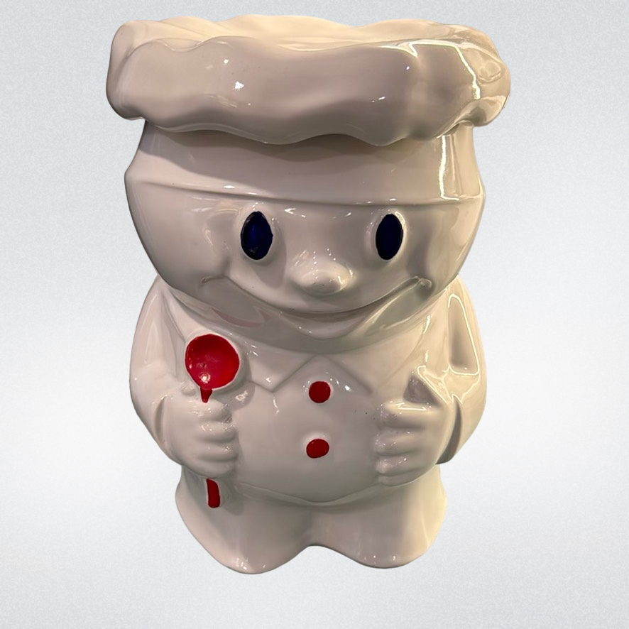 Vintage pot à biscuits en poterie McCoy Bobbie le boulanger alias Pillsbury Dough Boy - Canada