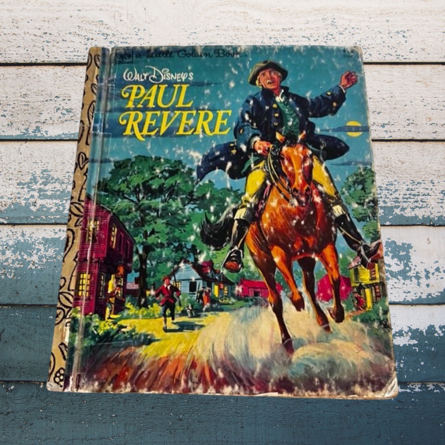 1957 Walt Disney's PAUL REVERE Vintage Little Golden Book First Edition ...