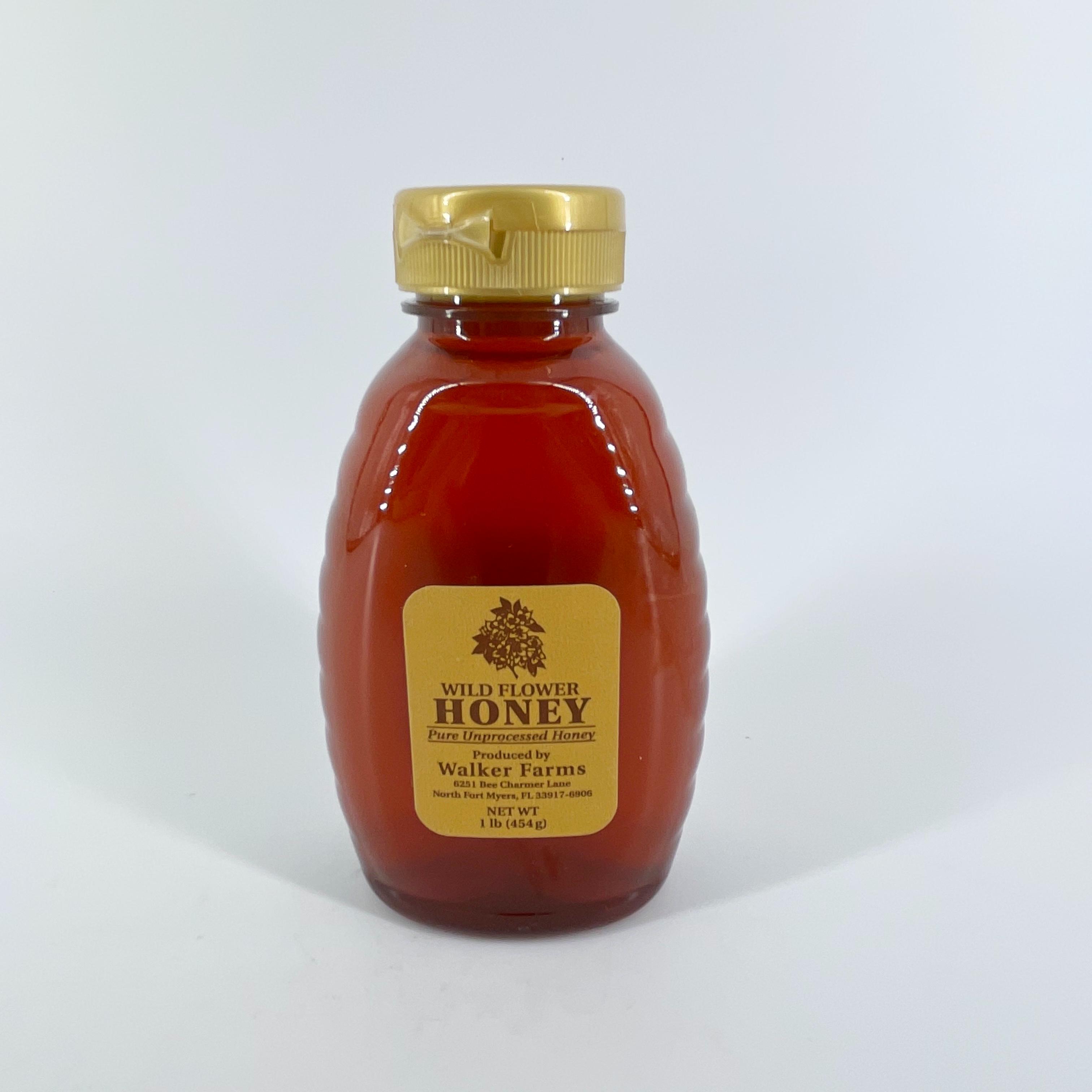 Walker Farms Wild Flower Honey 1lb Bottle
