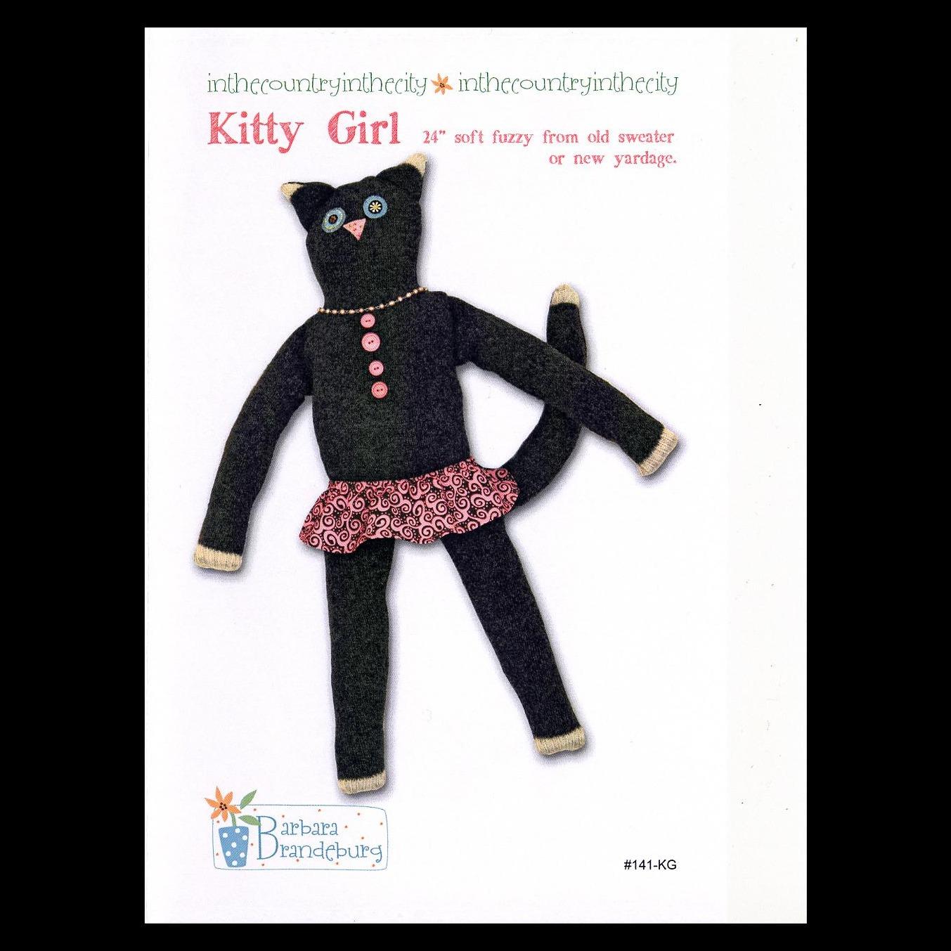 Kitty Girl Doll Pattern Sewing Pattern Cat Craft Pattern
