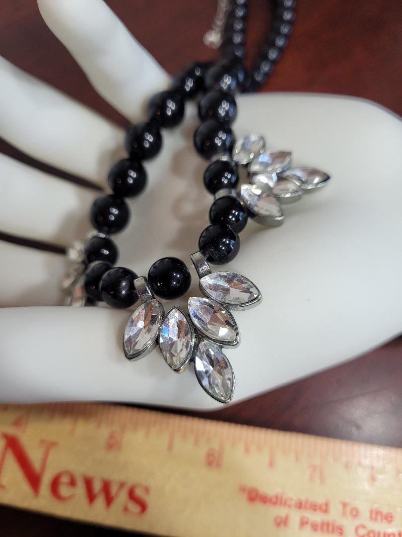 Costume Black and silver Jewelry Lot