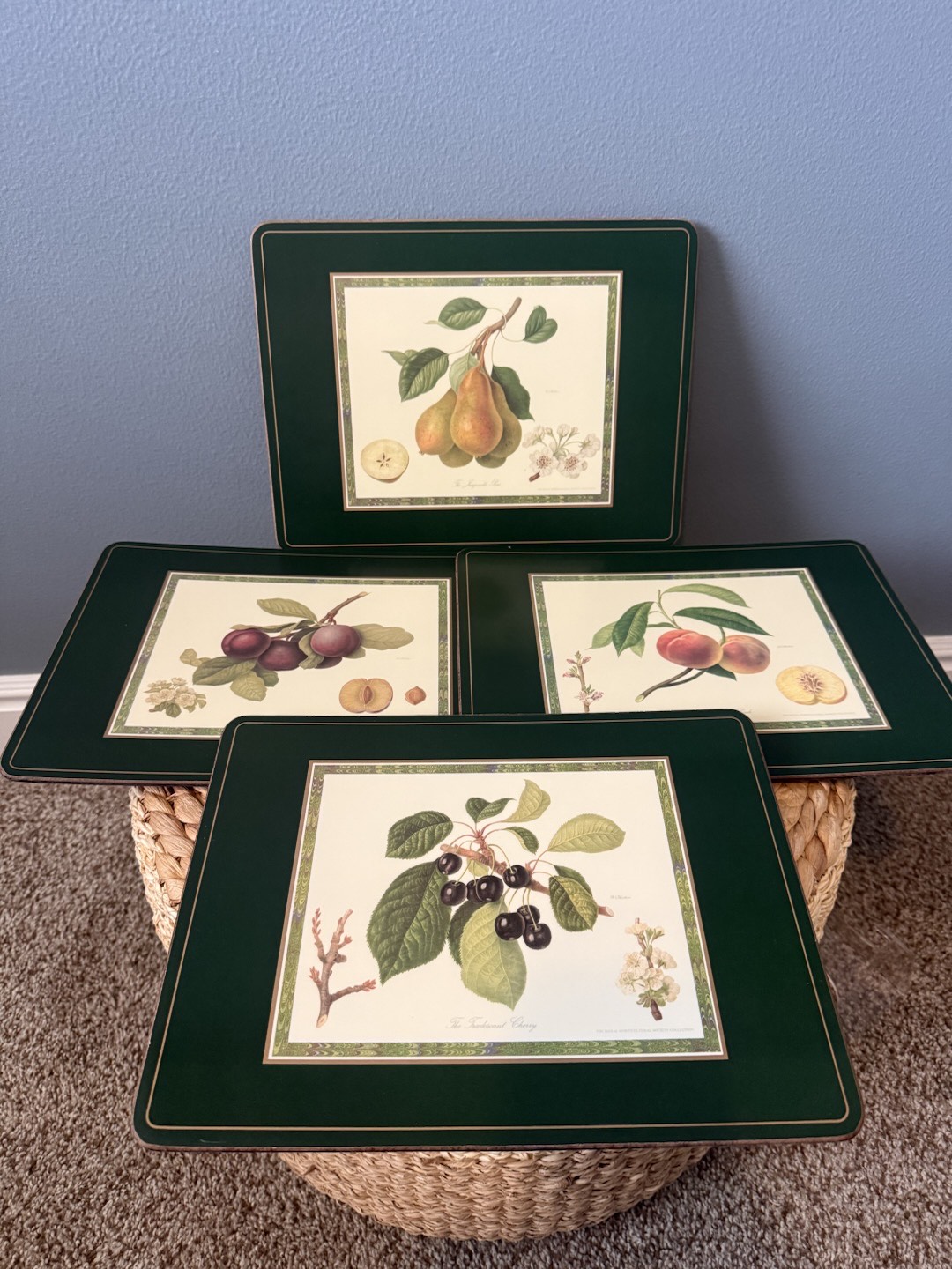 RHS Collection by Pimpernel Placemats – Set of 4 – Botanical Fruit