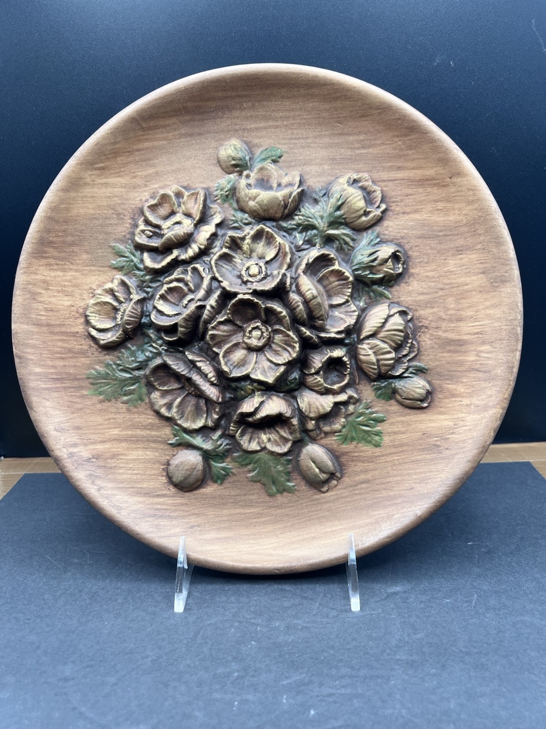 1004B Vintage California Originals Ceramic Wall Plaque With Repose