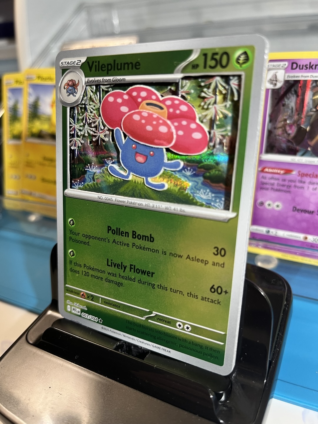 shadow pokemon cards Vileplume GX 211/235 Ability  Variety Pollen Once during your turn (before your attack) DARK VILEPLUME - 13/82 -