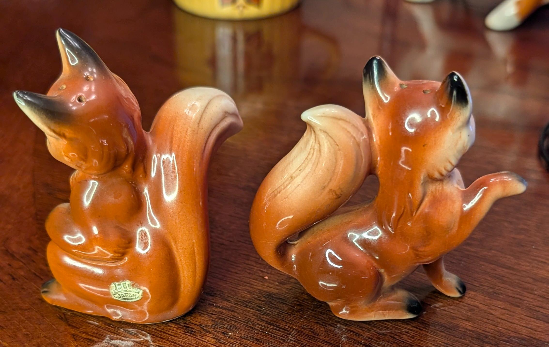 Relco Sweet Fox & Vixen Salt & Pepper Shakers Japan