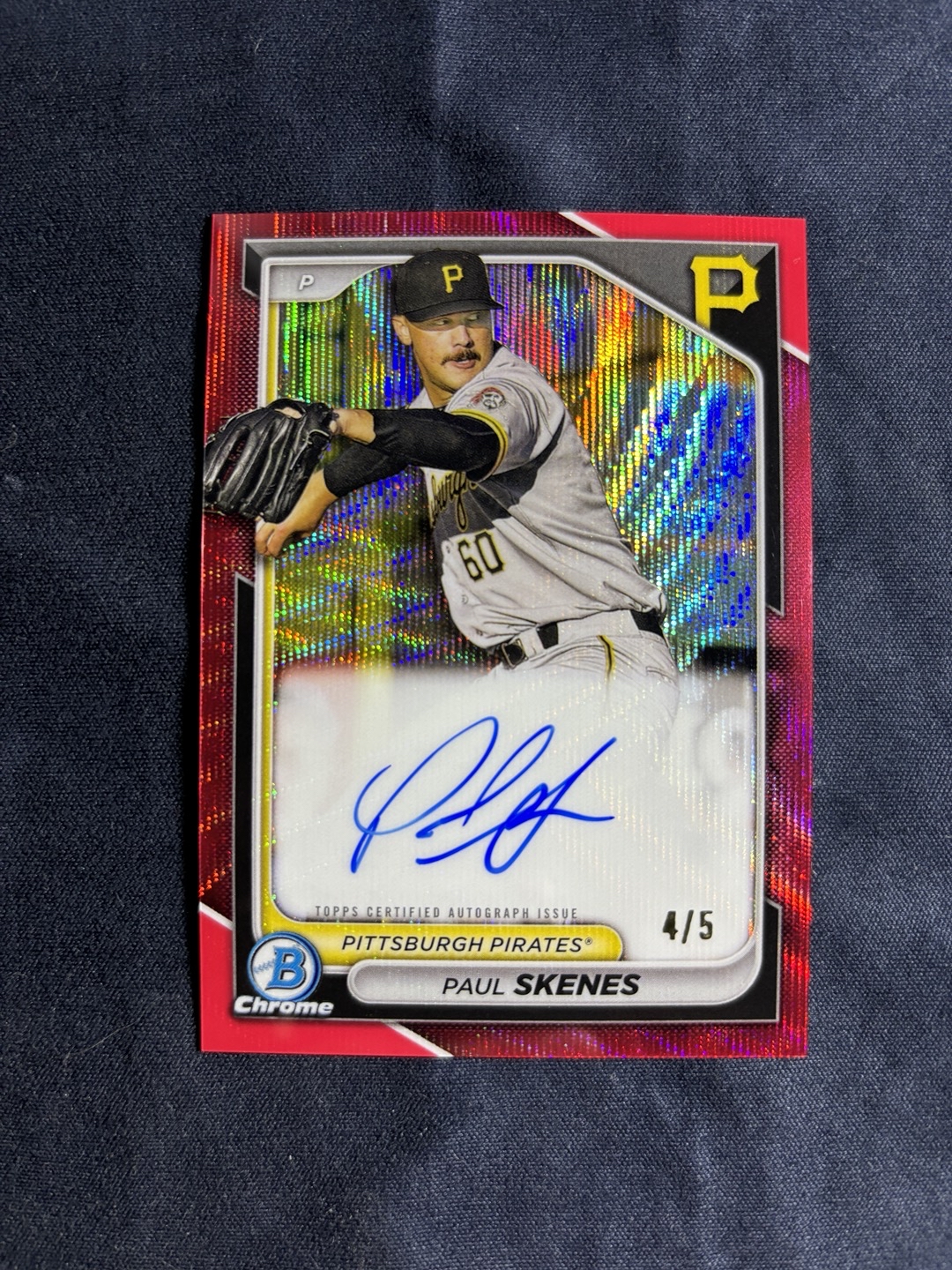 Bowman Sterling 2024 Topps Paul Skenes Rookie Card #BSR30 - PSA 9 Mint Graded Baseball Card Paul Skenes Rookie Card PSA 9 Bowman Sterling 2024 Topps Paul Skenes Rookie Card #BSR30 - PSA 9 Mint Graded Baseball Card Paul Skenes Rookie Card PSA 9