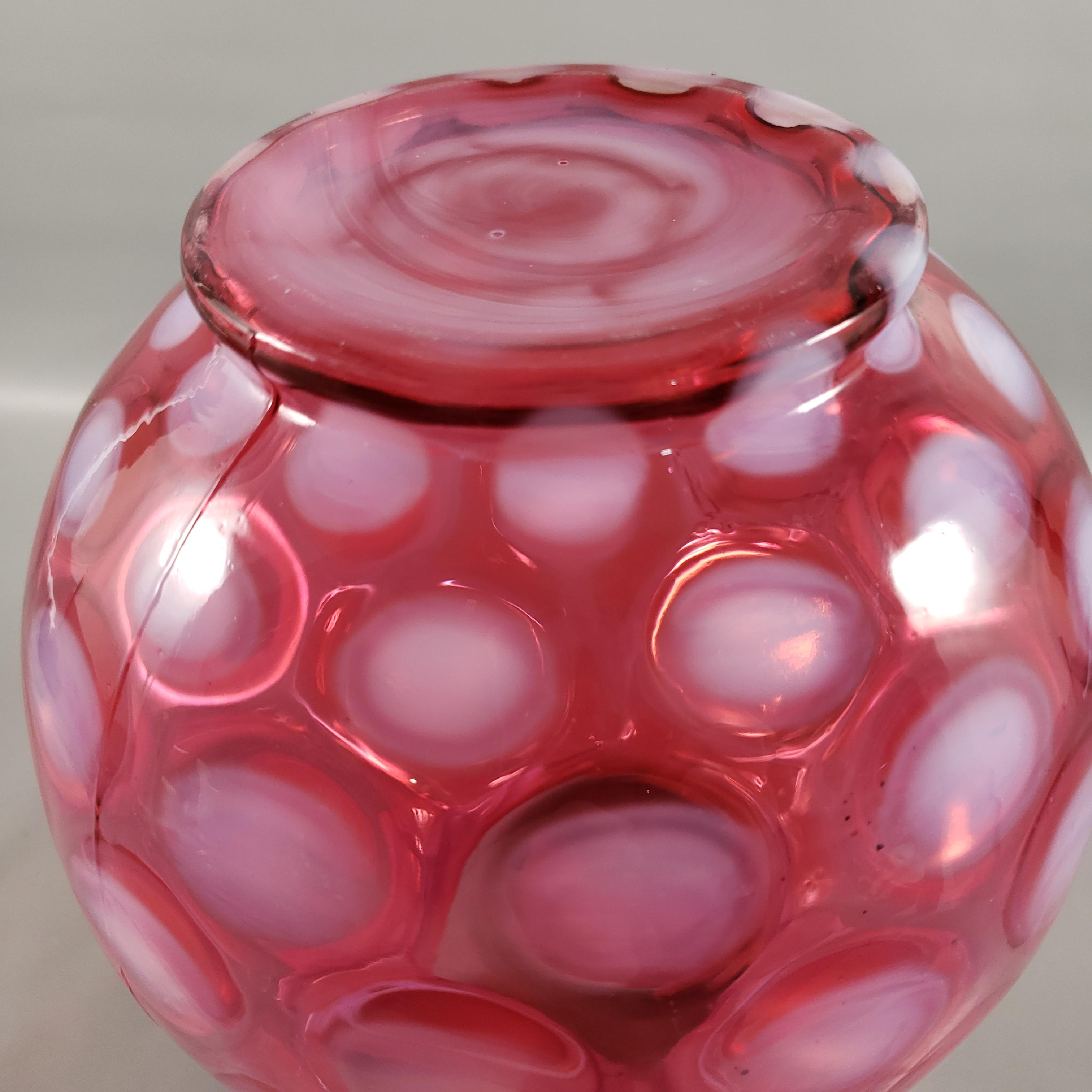 スペシャル！40s〜クランベリーオパールセントドットピッチャーFenton スペシャル！40s〜クランベリーオパールセントコインドット