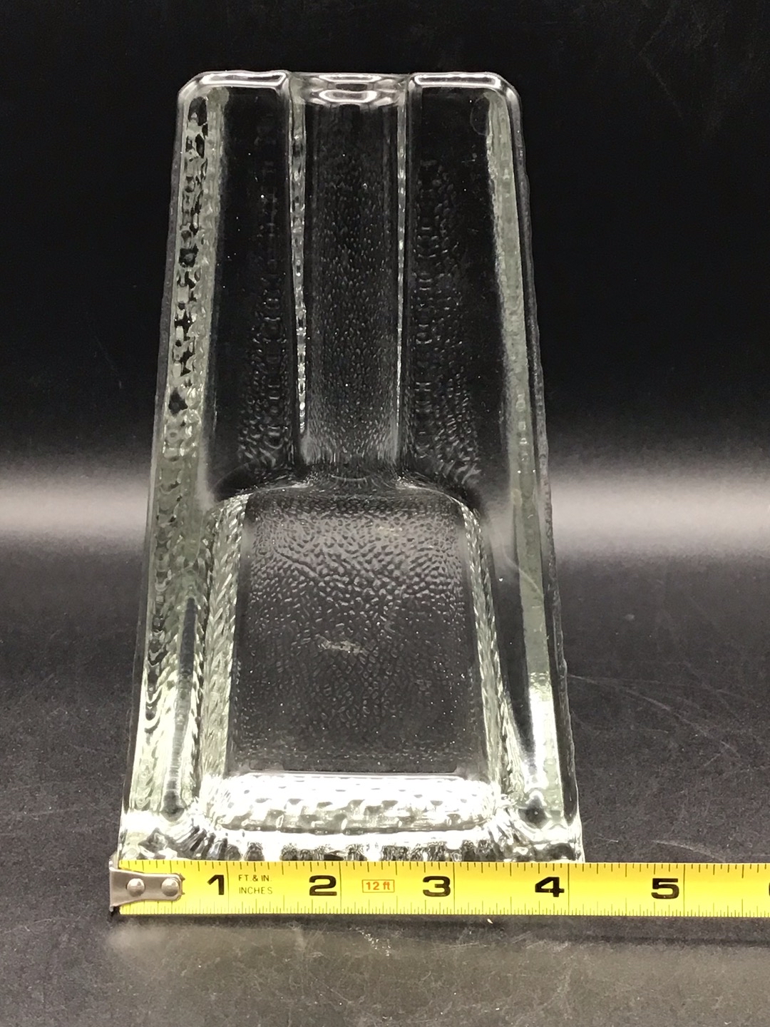 1713-Vintage Clear Glass Cigar/Pipe Ashtray - Glows, image size:1080x1440