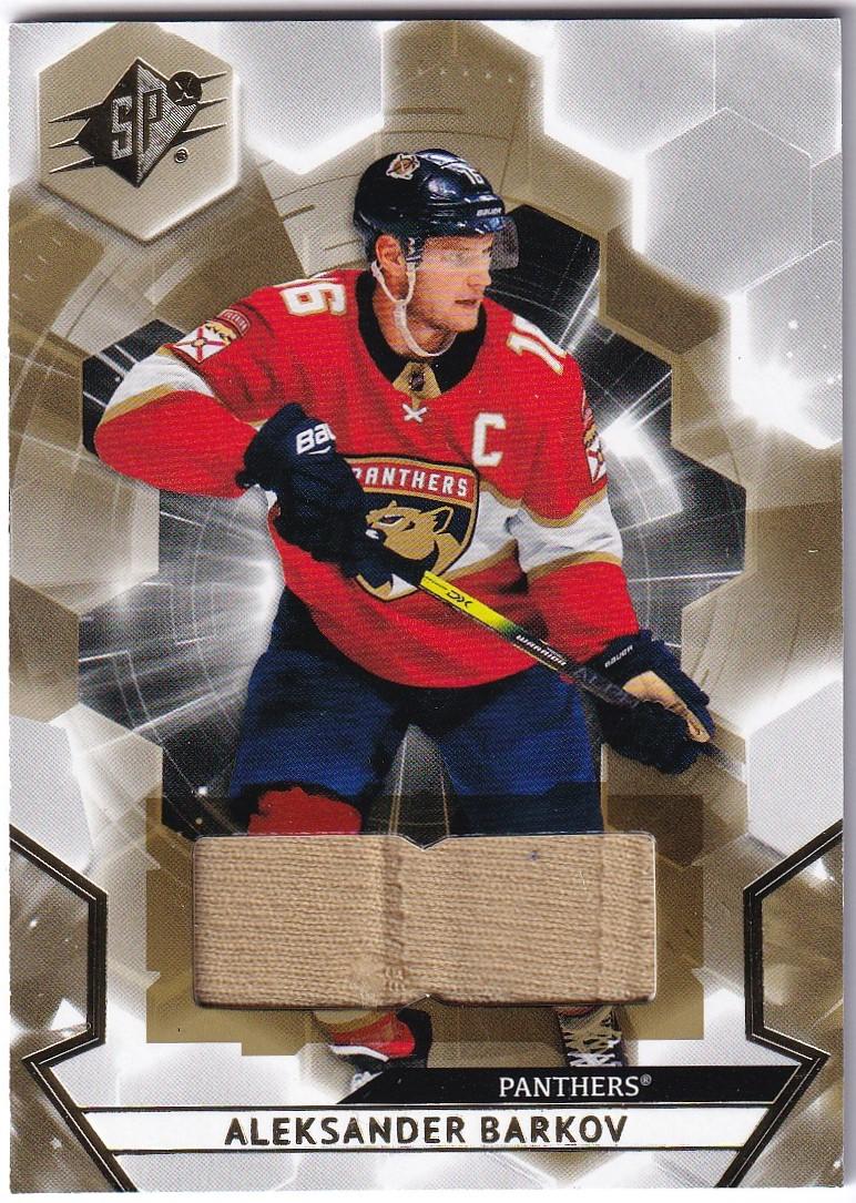 2020-21 SPx Jerseys #16 Aleksander Barkov Florida Panthers Hockey Card