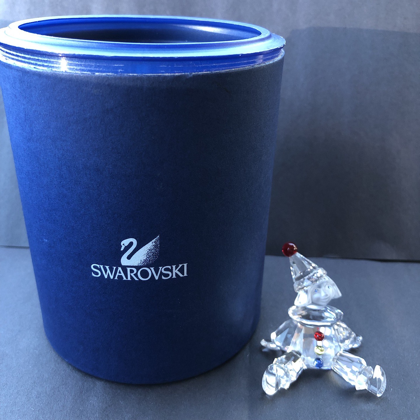 Swarovski Crystal “Cheerful Times” Boy Puppet Clown Figurine