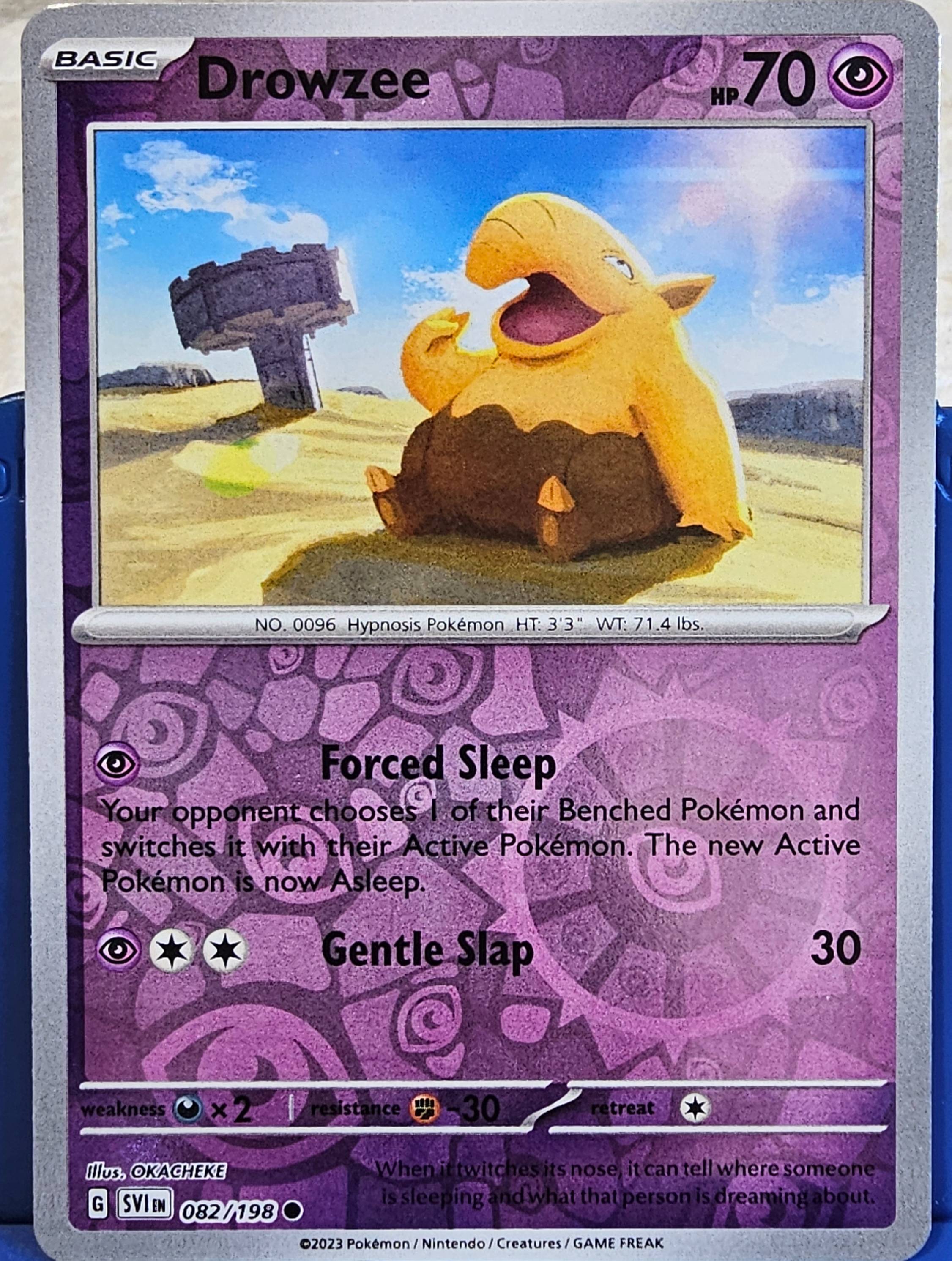 Pokémon Drowzee Linoone Fuecoco RV Holo Lot of 3 Excellent to Near Mint ...