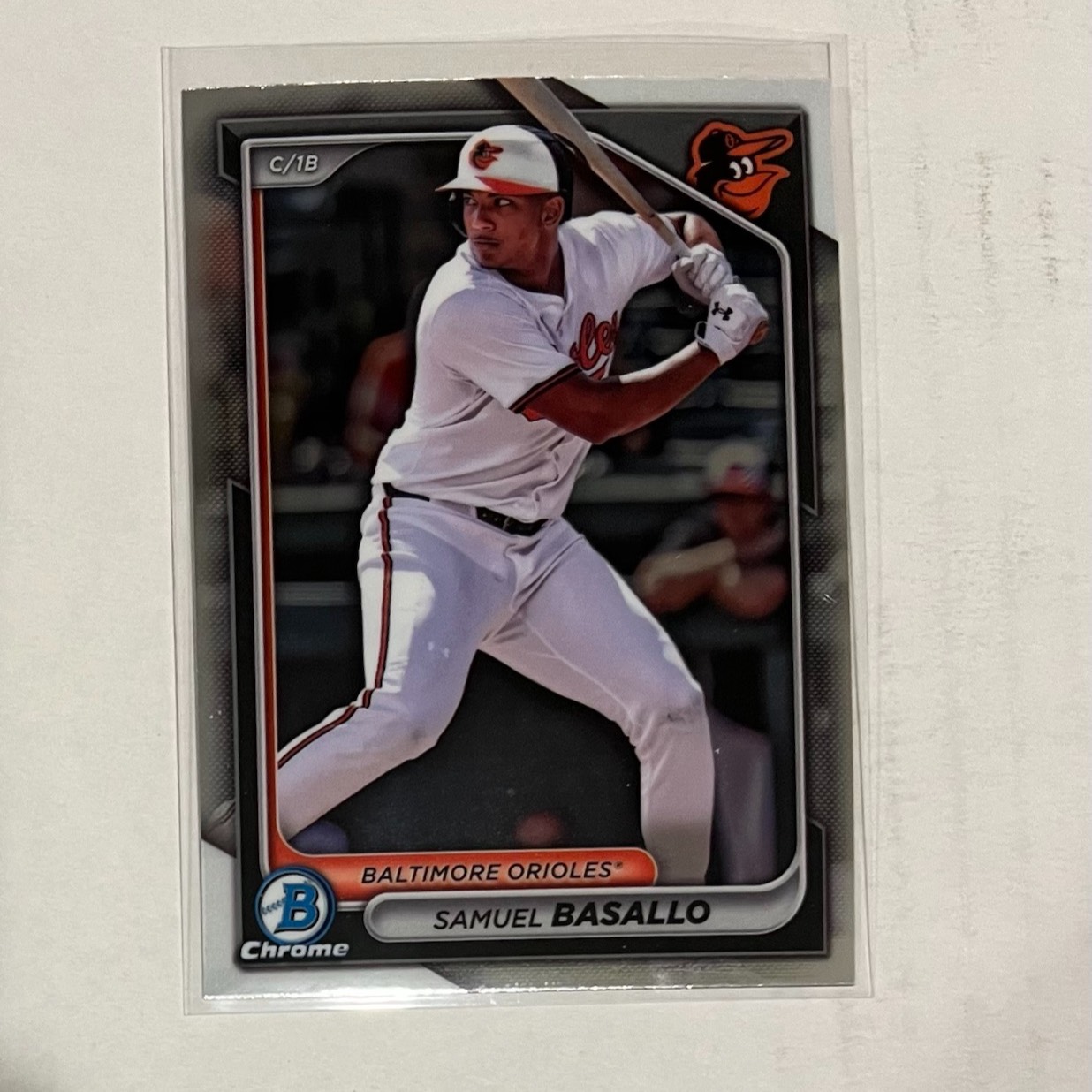 Samuel Basallo 2024 Bowman Draft Chrome Baltimore Orioles