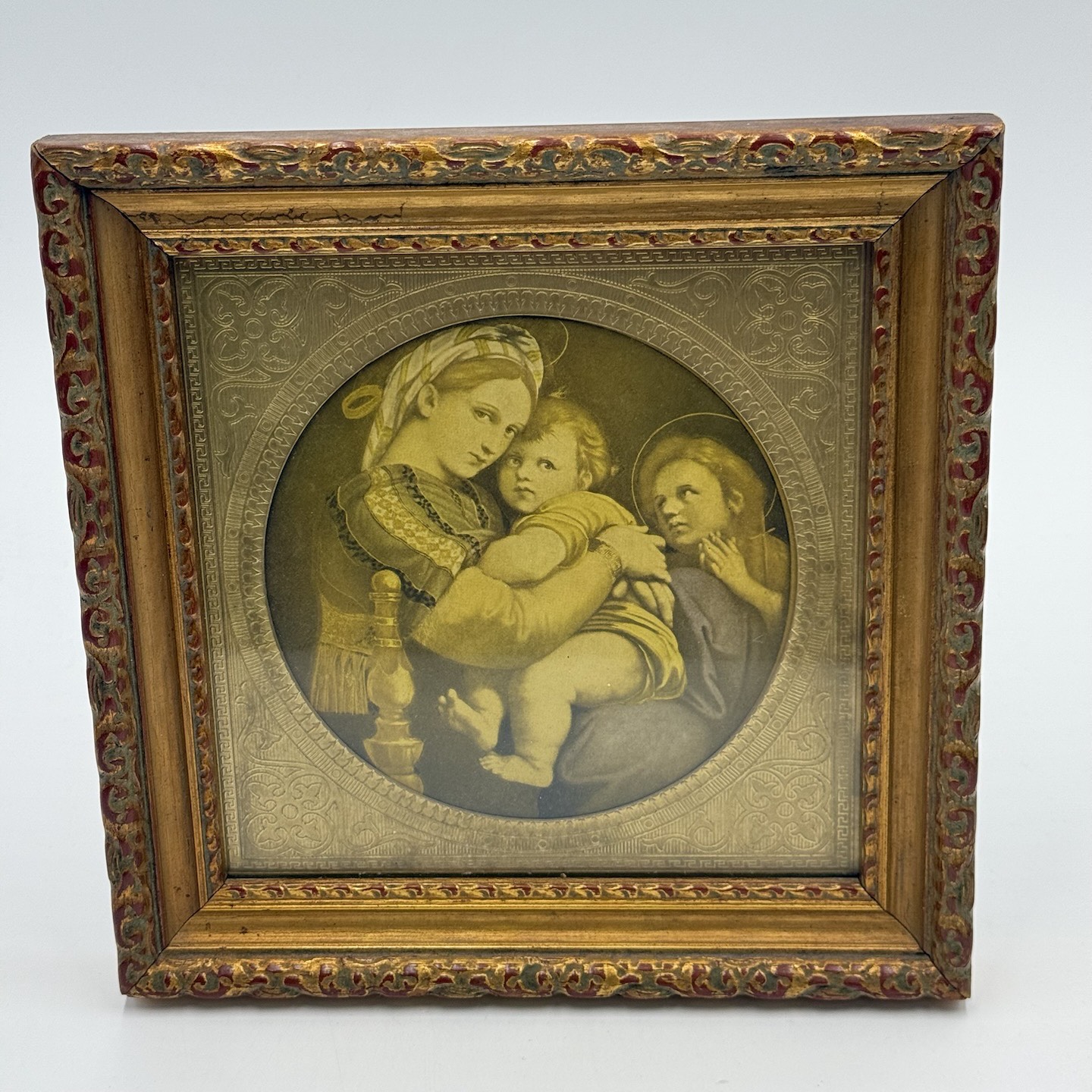 Madonna Of The Chair By Raphael W/ Decorative Gilt Framed C & A ...