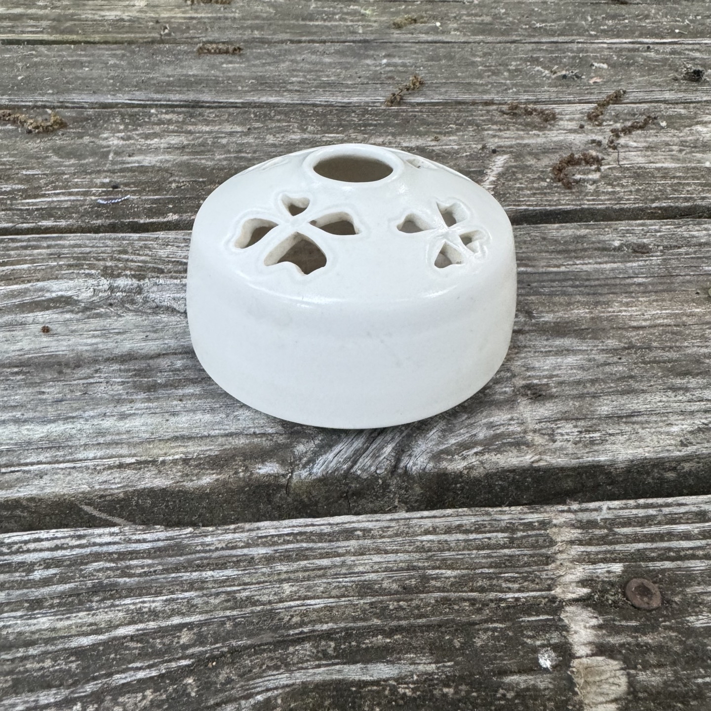 Artisan Ceramic Flower Frog