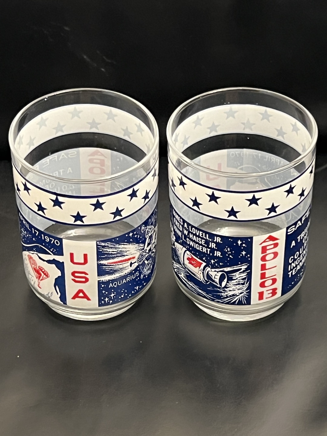 NASA Apollo Space Mission Libby Glasses