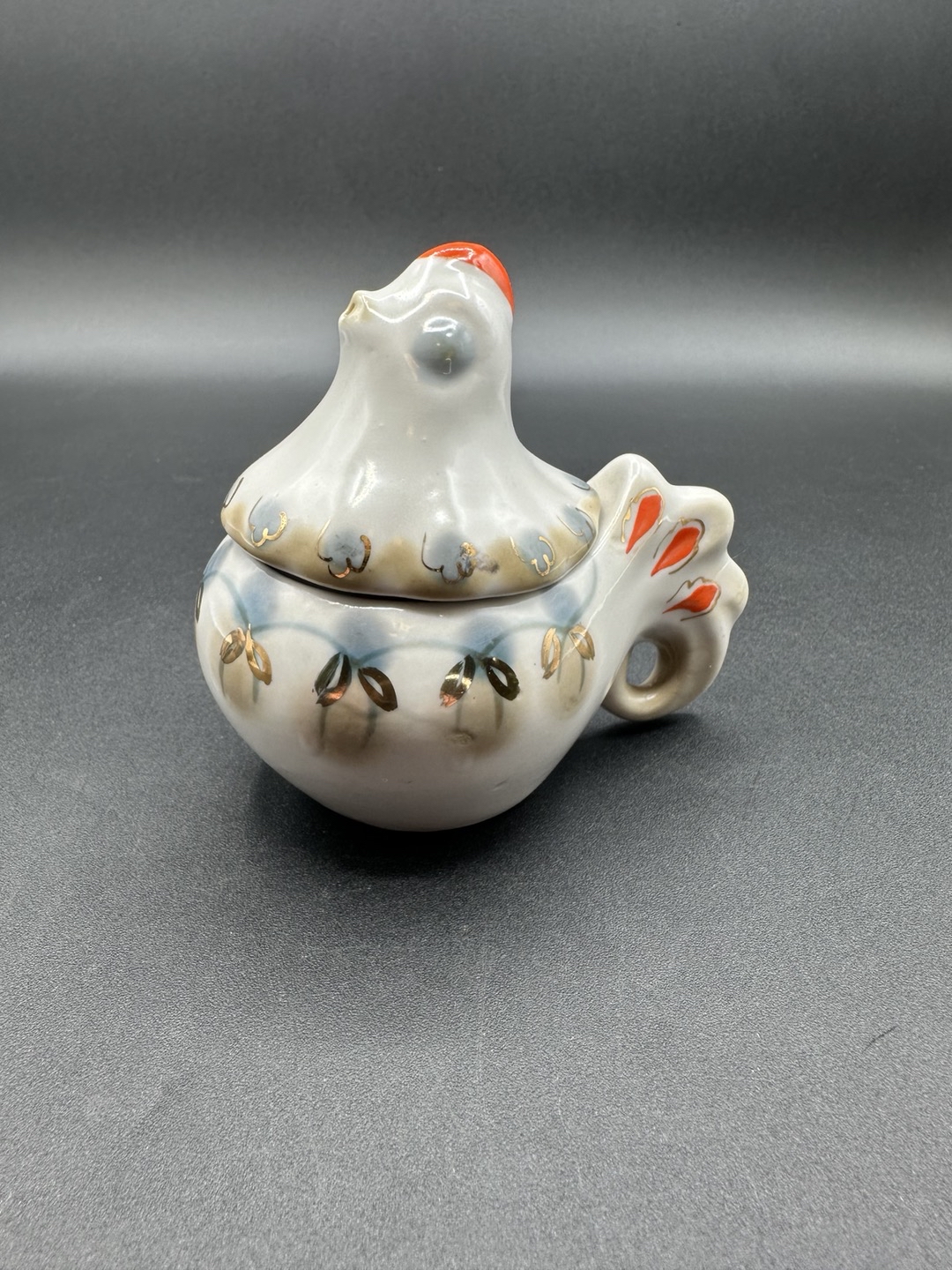 1970s USSR Ceramic Chicken Gravy Holder