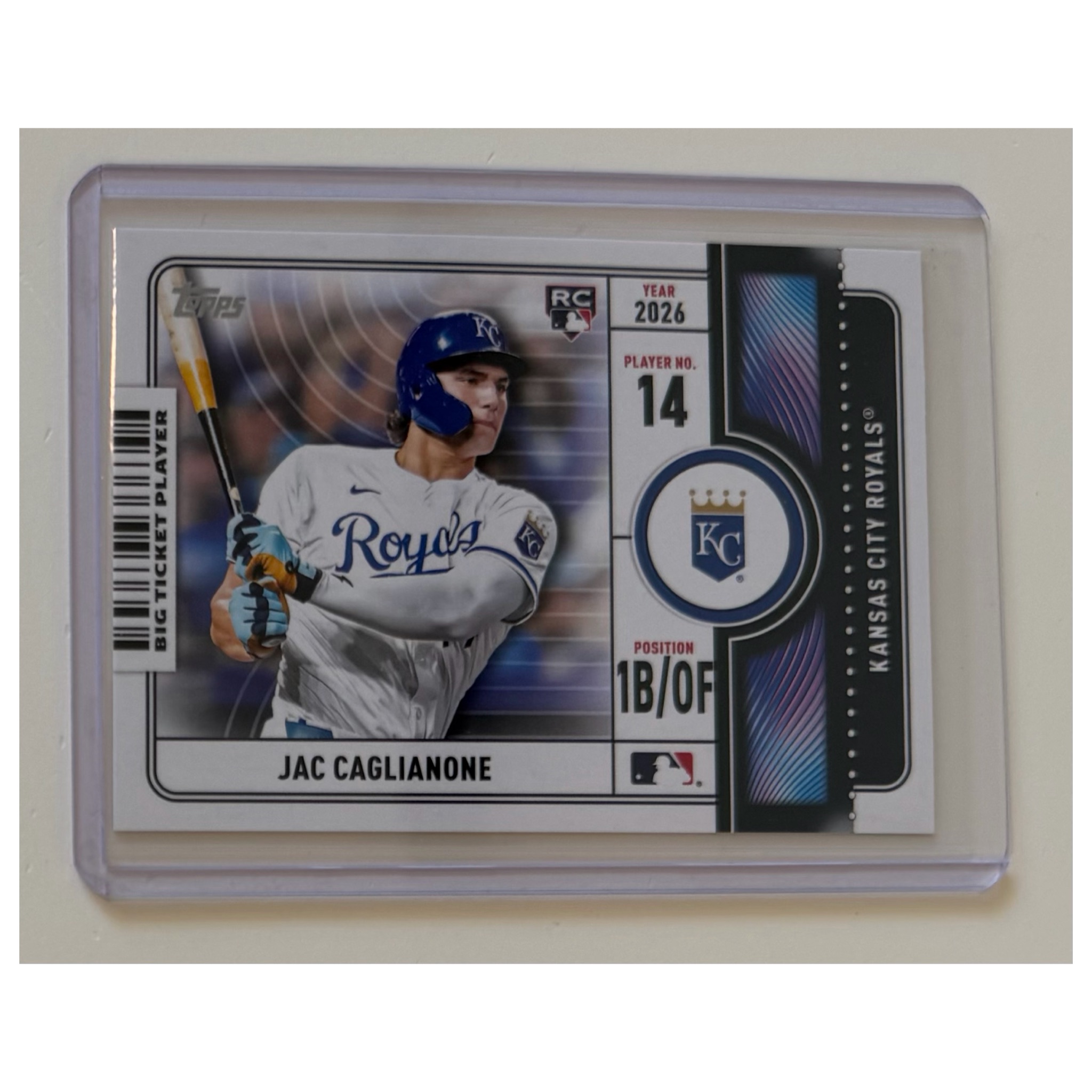 Jac Caglianone RC Big Ticket Players Kansas City Royals