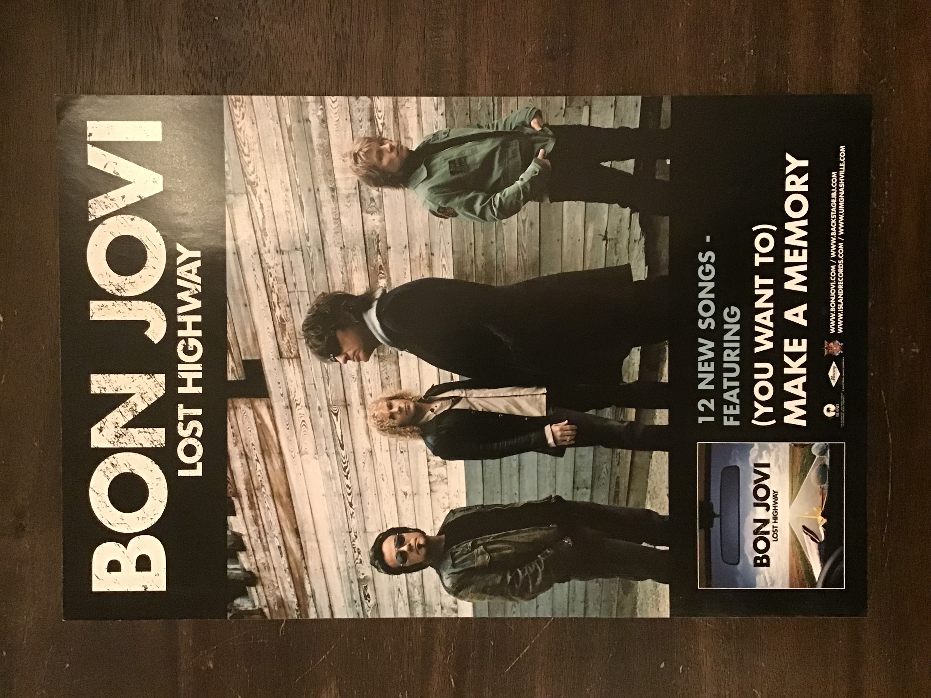 Bon Jovi Lost Highway album promo poster 5 count lot 2006