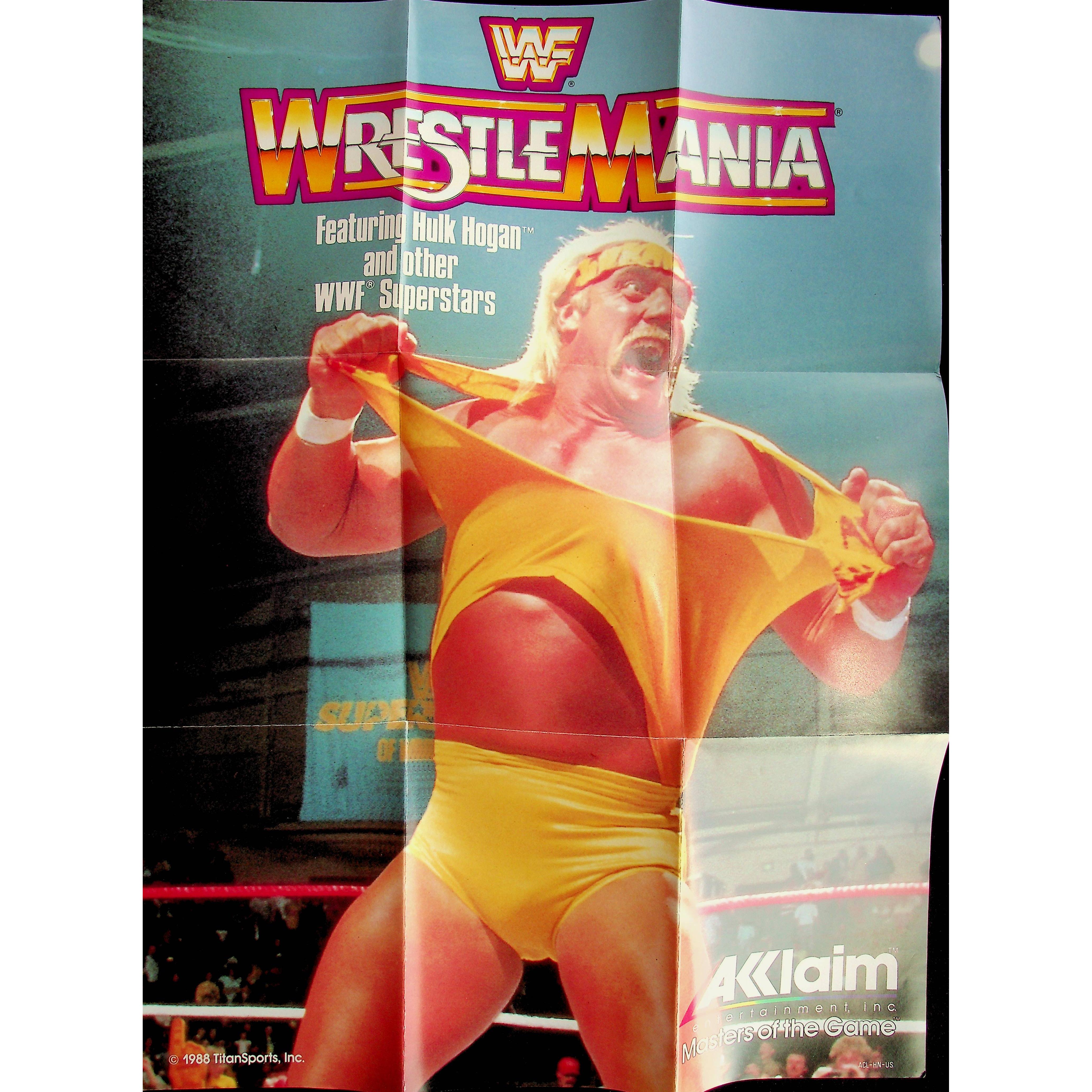 The VCR Wrestlemania Game WWF Akklaim Nuevo Hulk Hogan Wrestling - 1988