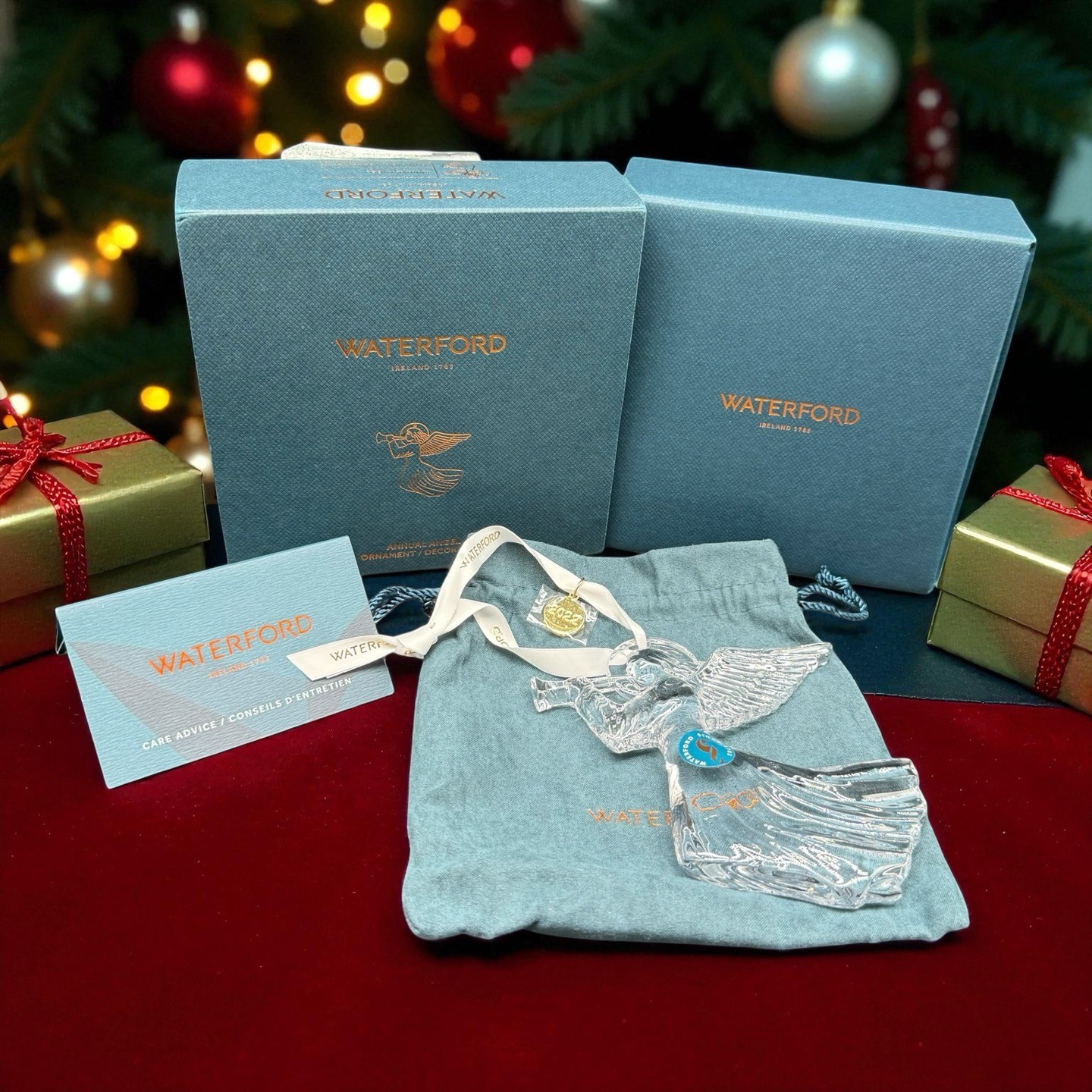 2022 Waterford Crystal Annual Angel Ornament 1064617 Original Box And Tags