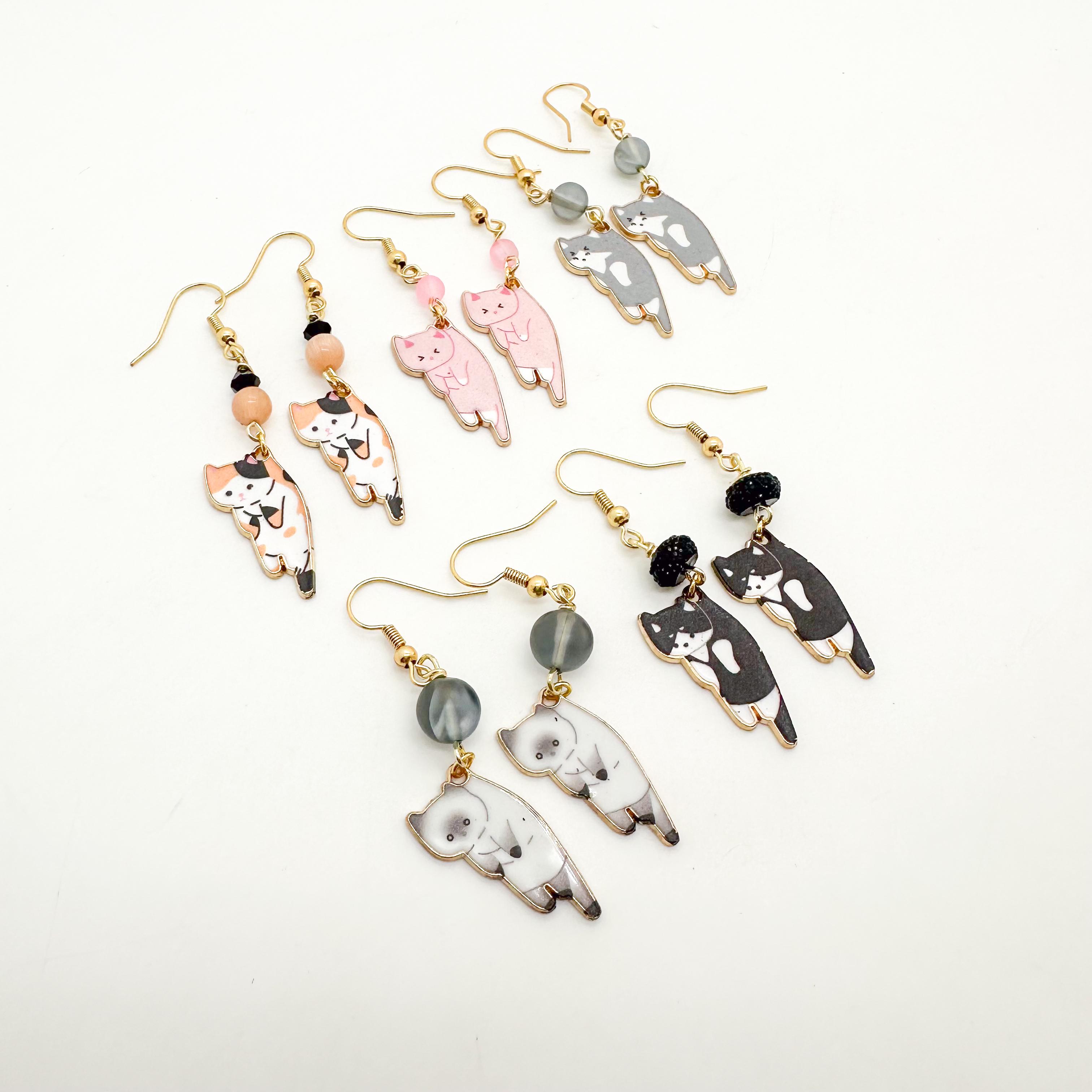 Fun Acrylic Kitten Cat Earrings For Women - Cute Dangle Statement Jewelry, Adorable Pet Gift - View #6