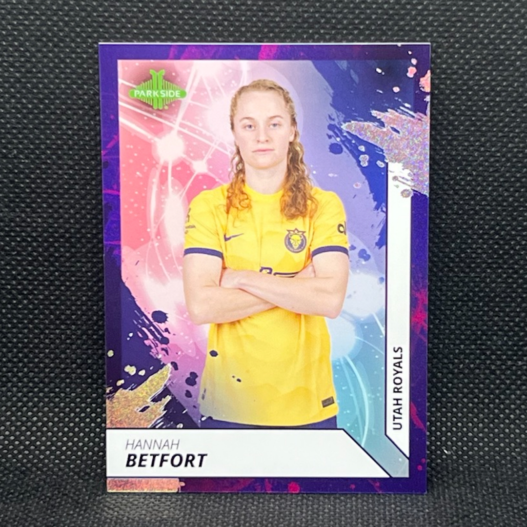 hannah-betfort-2024-nwsl-parkside-vol-1-purple-10-utah-royals-soccer-card
