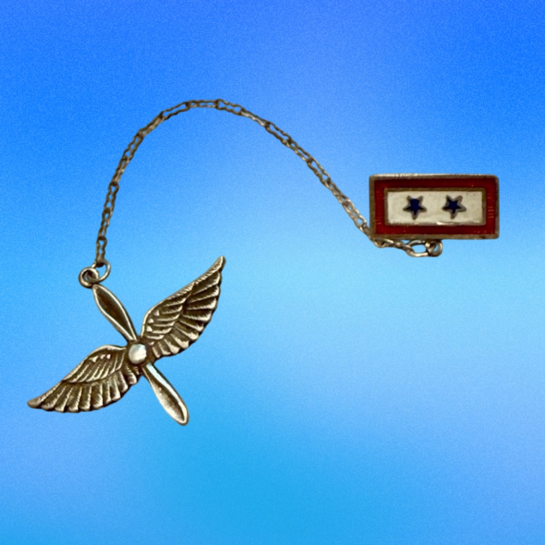 Vintage Sterling Enamel WWII United States Army Air Corps Sweetheart ...