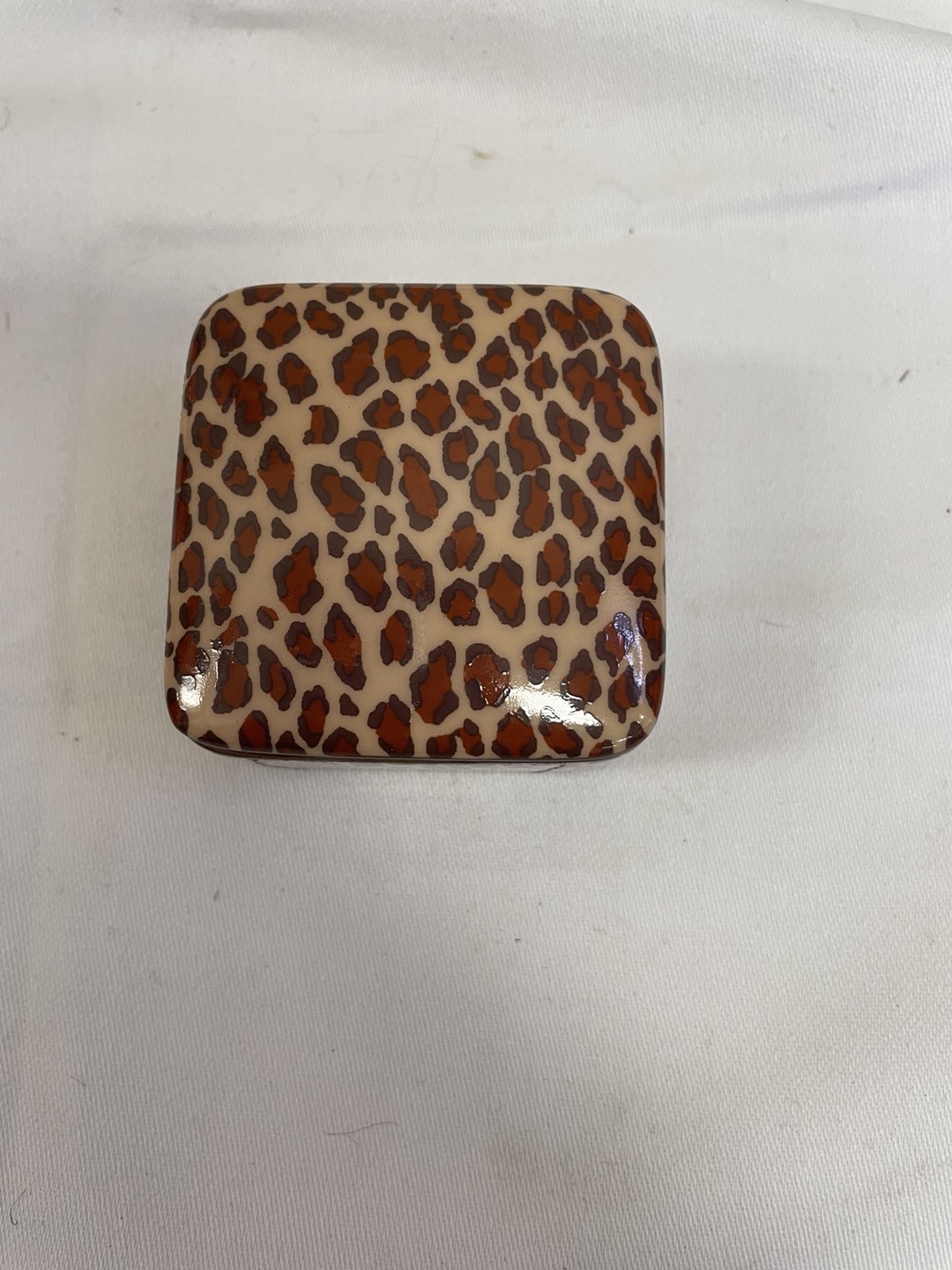 Leopard Print Trinket Box