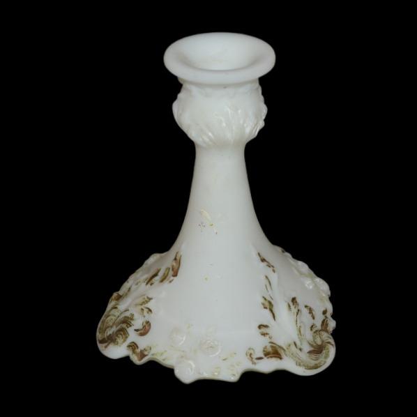 Vintage Dithridge Victorian Milk Glass Candleholder Decorative Base