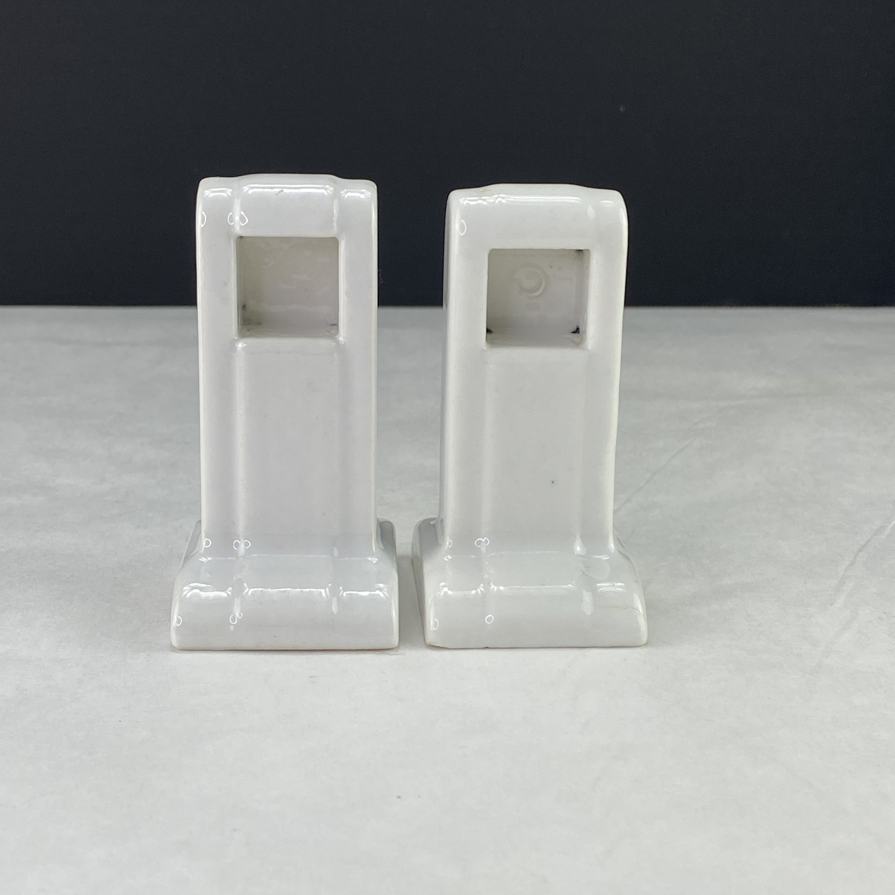 Vintage White Porcelain Towel Rack Mounts For Square Dowel