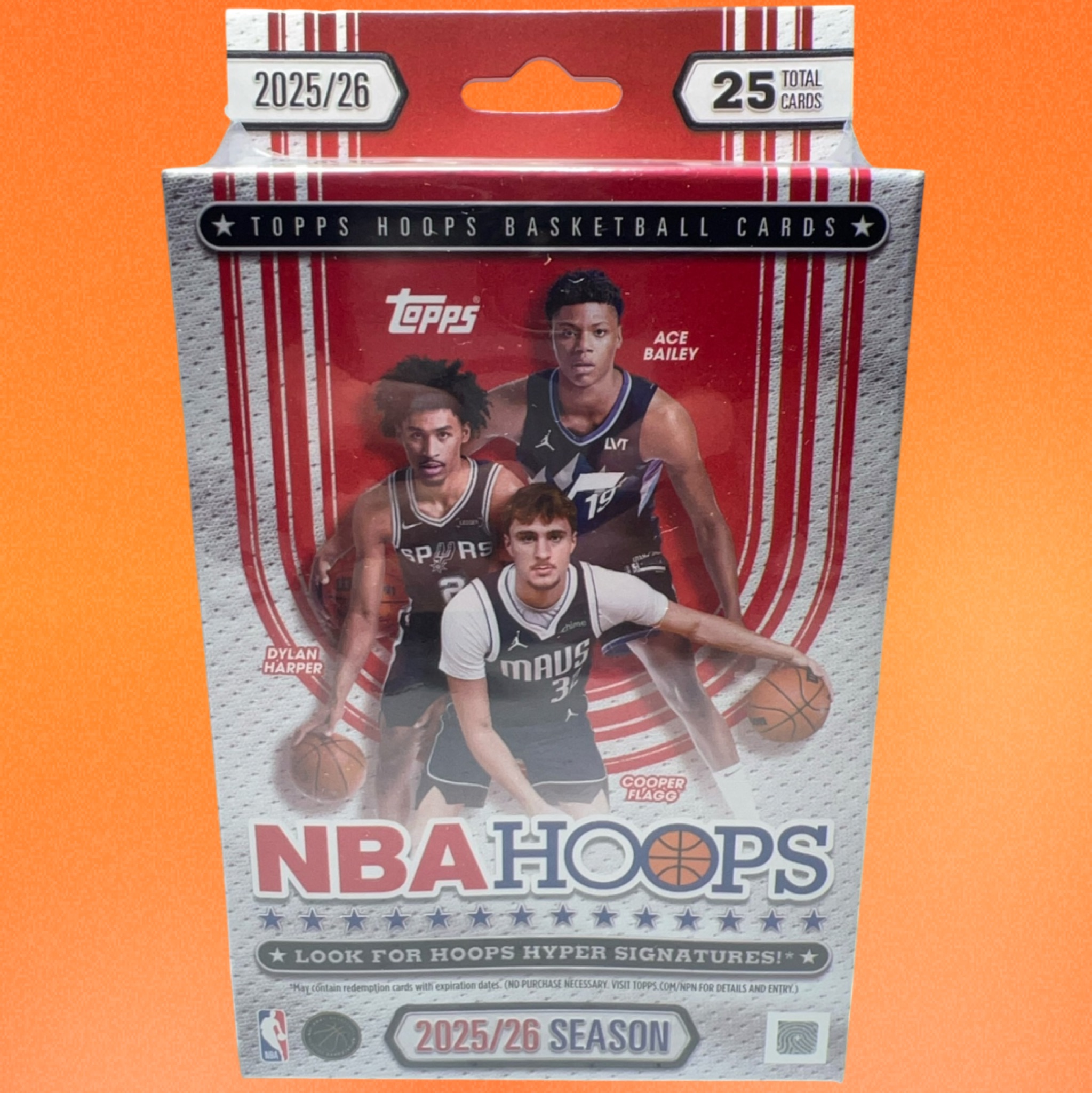 2025/26 Topps NBA Hoops Hanger Box (stacked shipping)