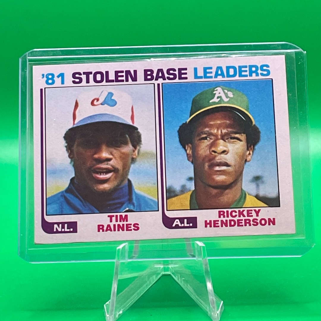 Rickey Henderson All-Time Stolen Base Leader Poster - Oakland A's 1991 Original 22x34