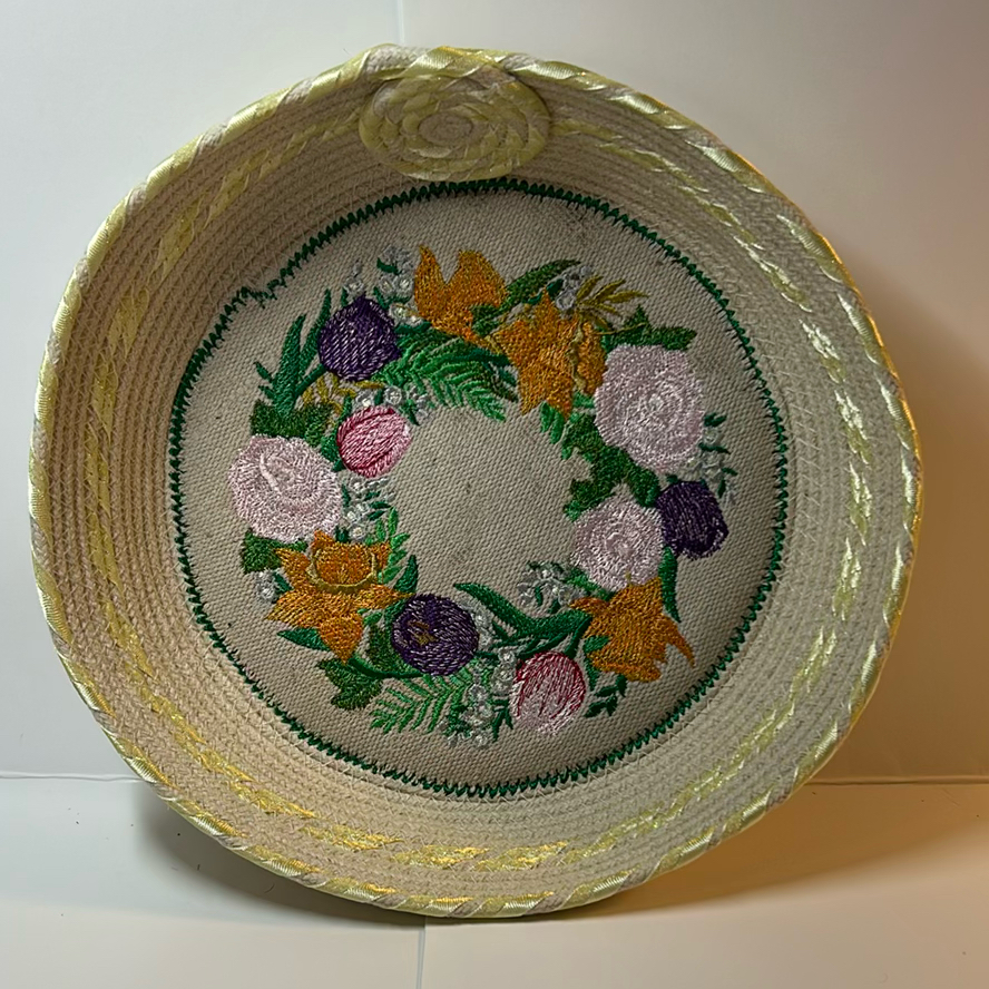 Handmade Decorative Clothesline Rope Basket